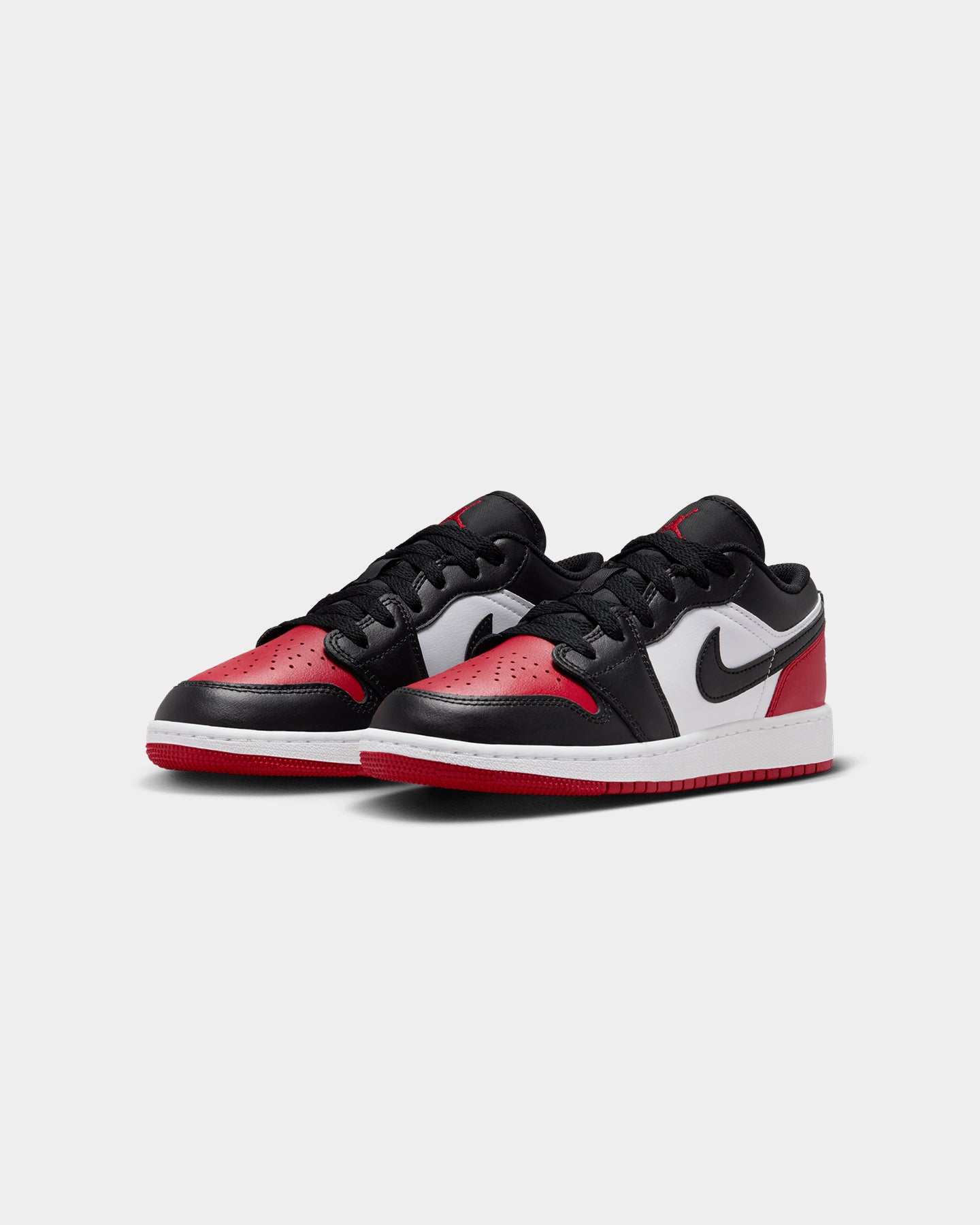 Jordan Kids' Air Jordan 1 Low BG Bred Toe White/Black、mySite、zt4zffjzw