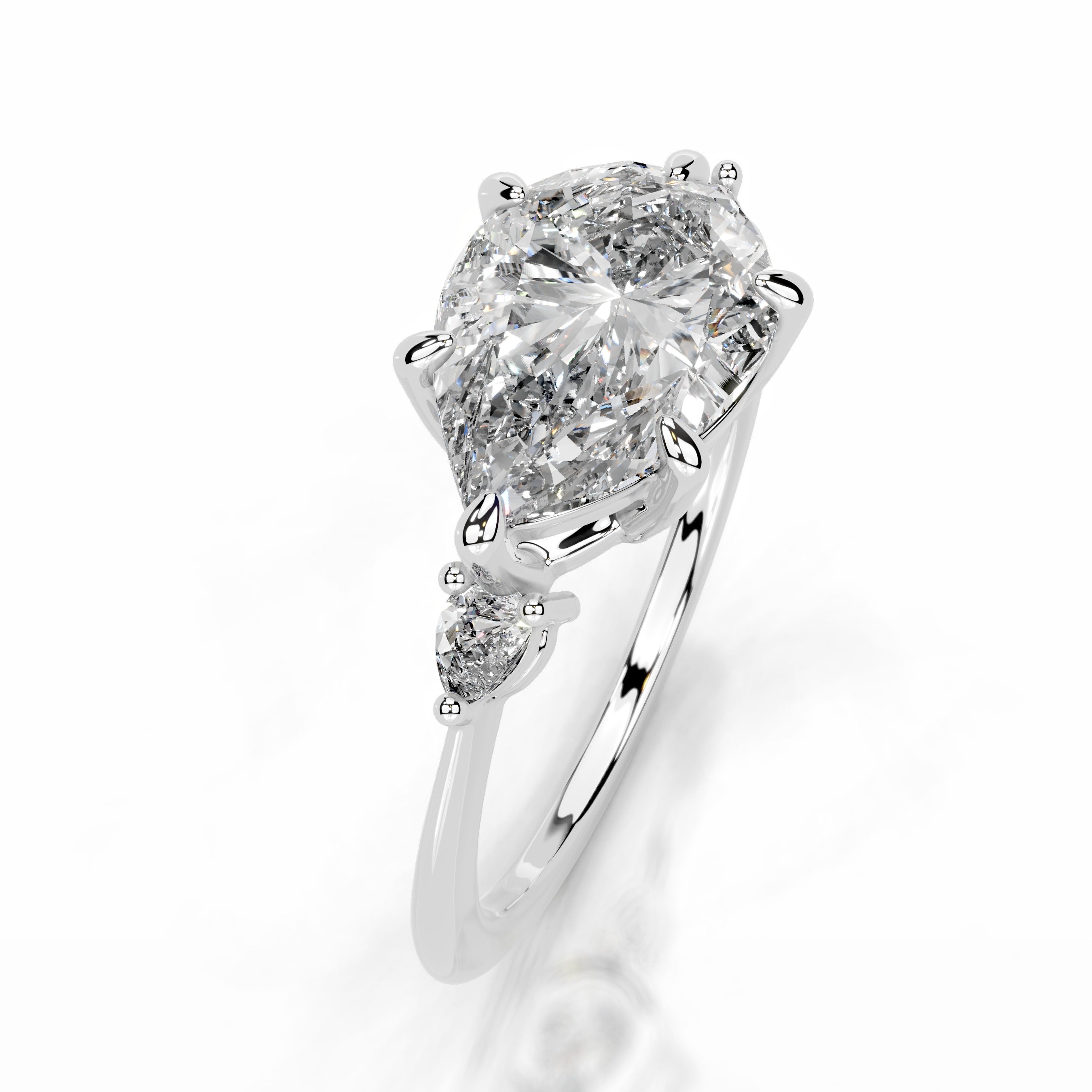 Maura Diamond Engagement Ring - 18K White Gold、mySite、hinf8tx79