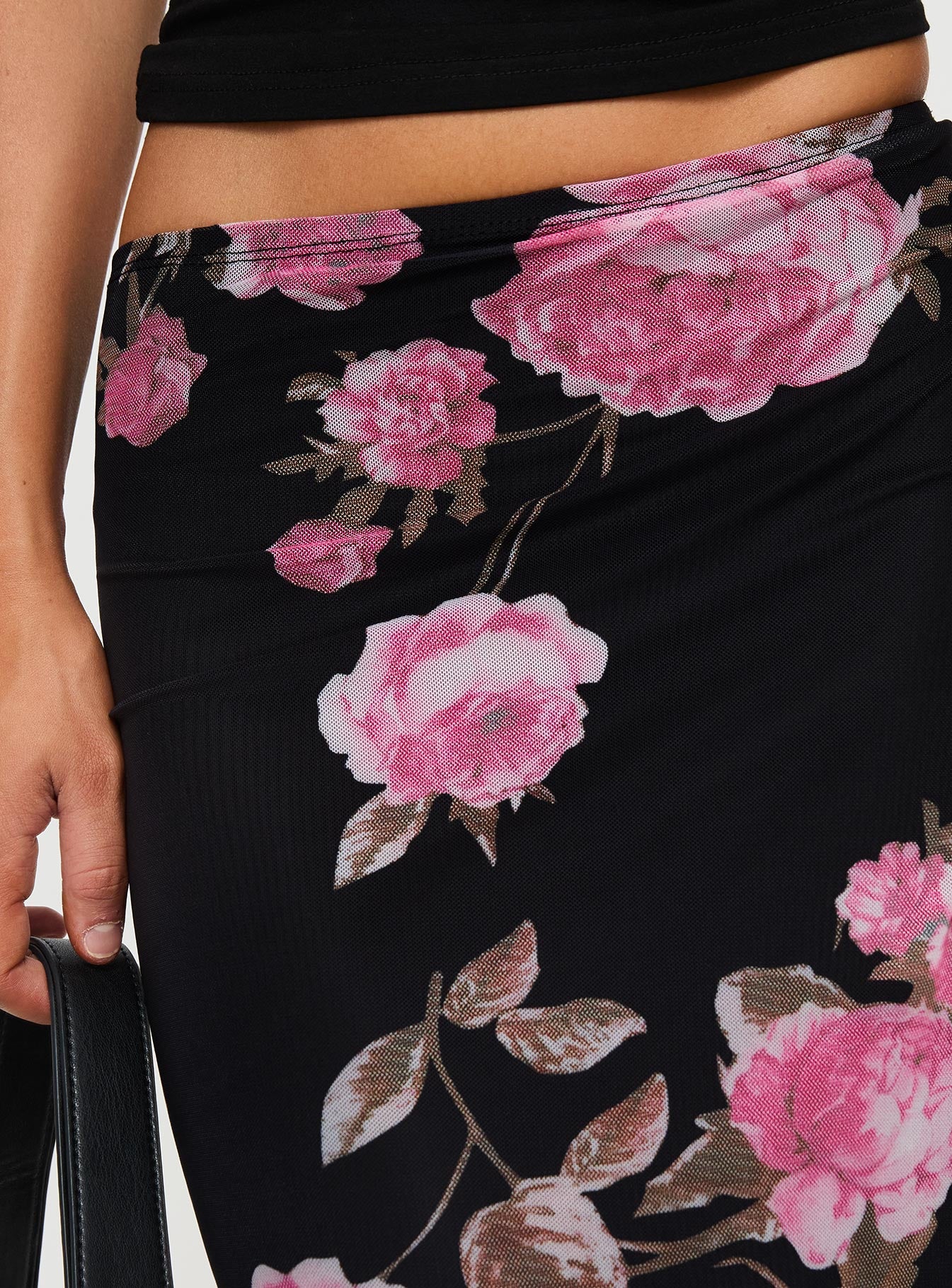 Modalla Maxi Skirt Black Floral、mySite、solidvoid