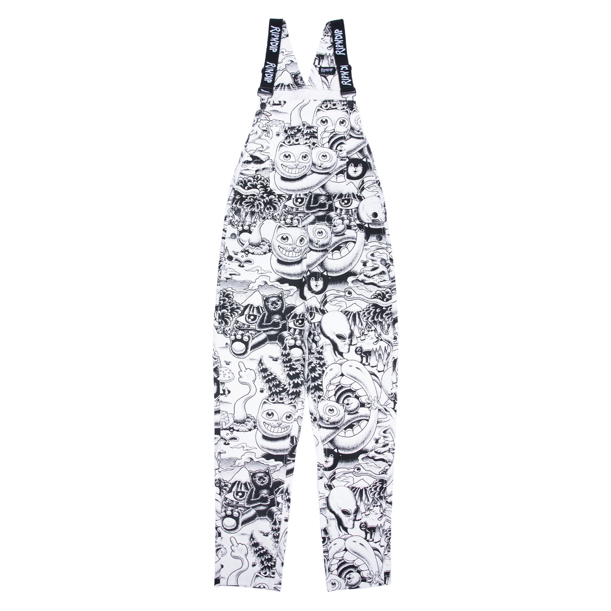  Dark Twisted Fantasy Overalls (Black/White)、mySite、merchandisen