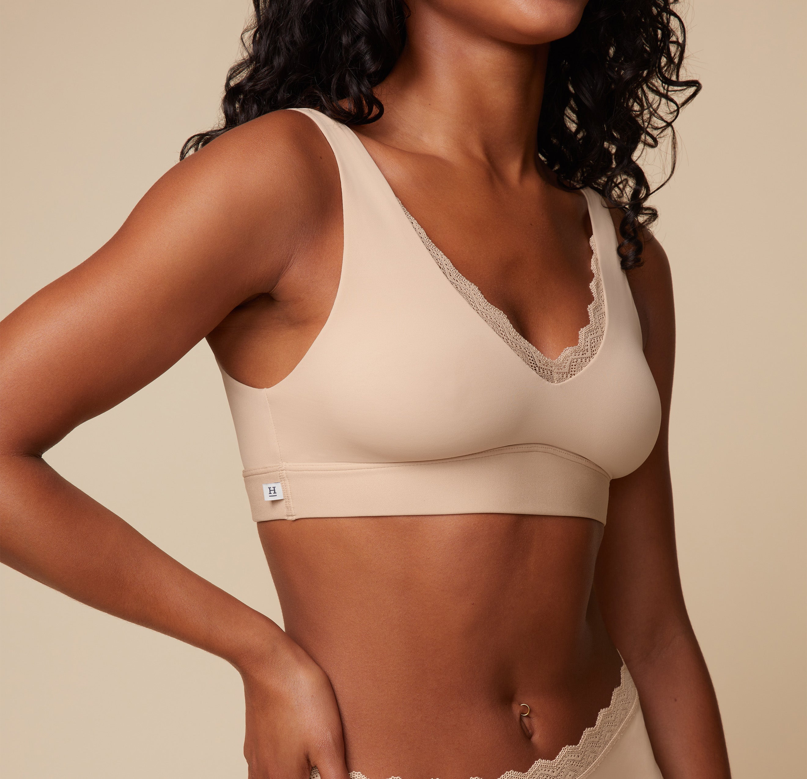 Bliss Lace Bralette - Beige、mySite、bengalsvssteelers