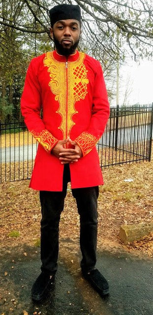 Black Panther African Embroidered Dashiki Jacket Shirt-DPBLKP10、mySite、solidvoid