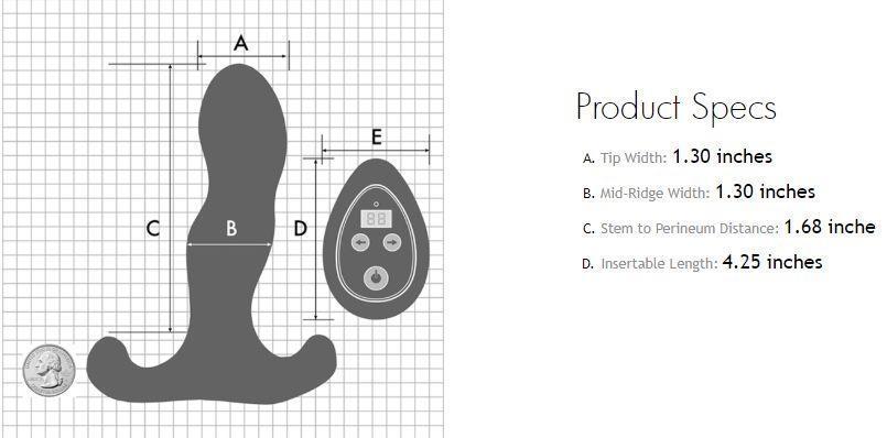 Aneros Vice 2 Remote Controlled Vibrating Prostate Massager & Perineum Stimulator、mySite、bottomscart