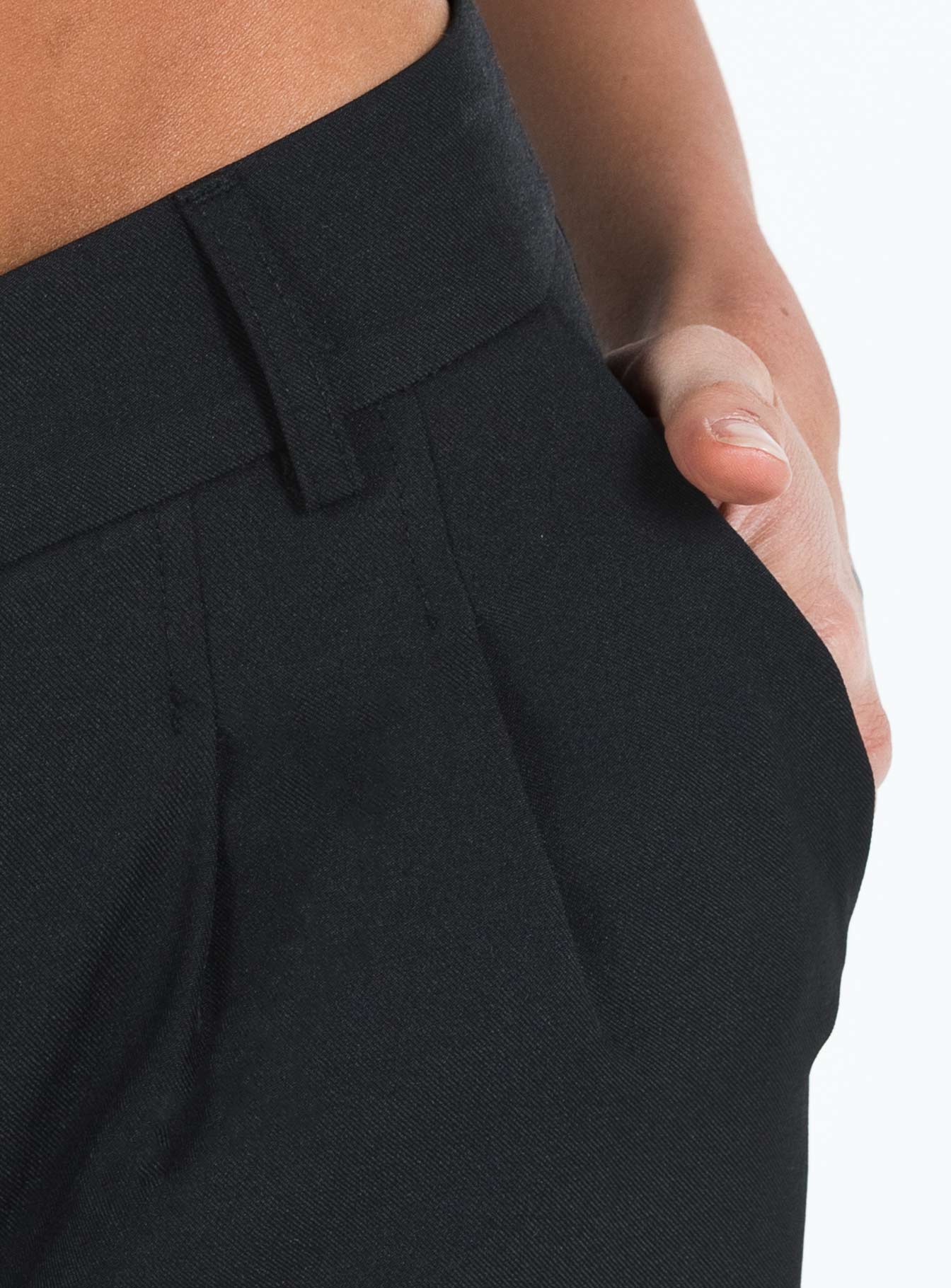 Archie Low Rise Pants Black Petite、mySite、solidvoid