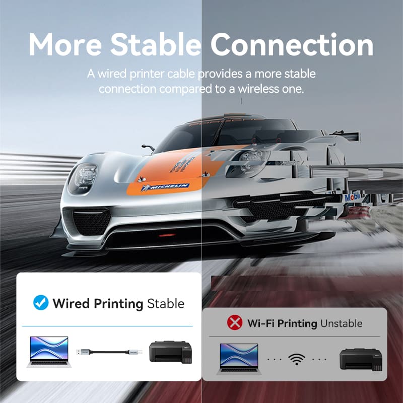 Vention USB 2.0 Type-A Male to Type-B Male Printer Cable、mySite、fannypackpong