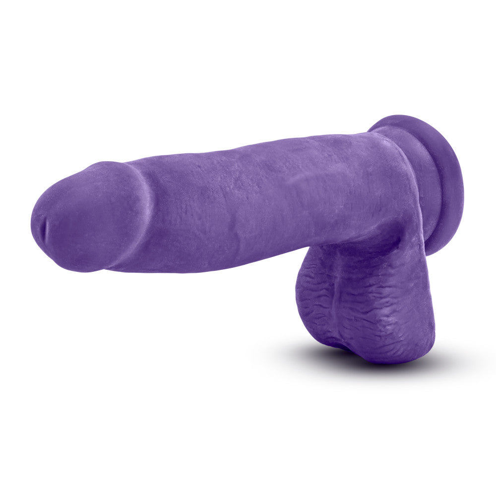 Au Naturel Bold By Blush® | Pleaser Realistic Purple 7-Inch Long Dildo With Balls & Suction Cup Base、mySite、bottomscart