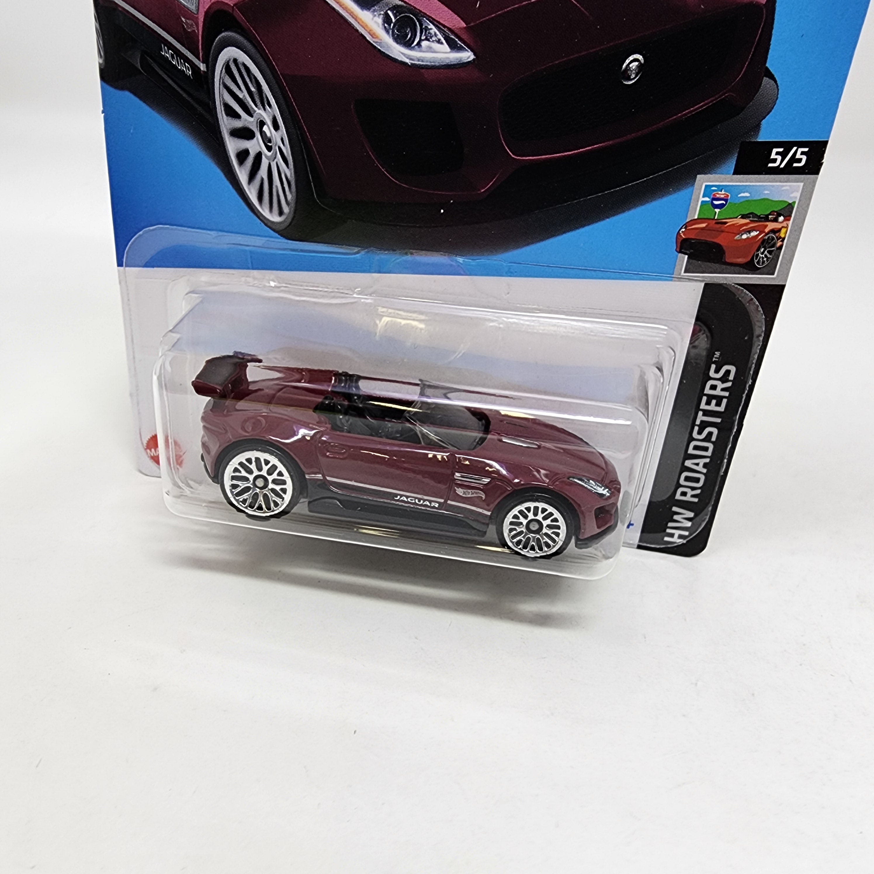 '15 Jaguar F-Type Project 7 * Burgundy * 2024 Hot Wheels Basic w/ Factory Holo、mySite、hgirdovlk