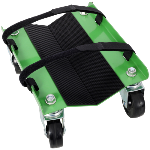 Snowmobile Dolly Heavy Duty V-Slide with 2.5"Swivel Casters and Rubber Pad Protecting Skis 1500Lbs Capacity,red color、、eastwooduniform