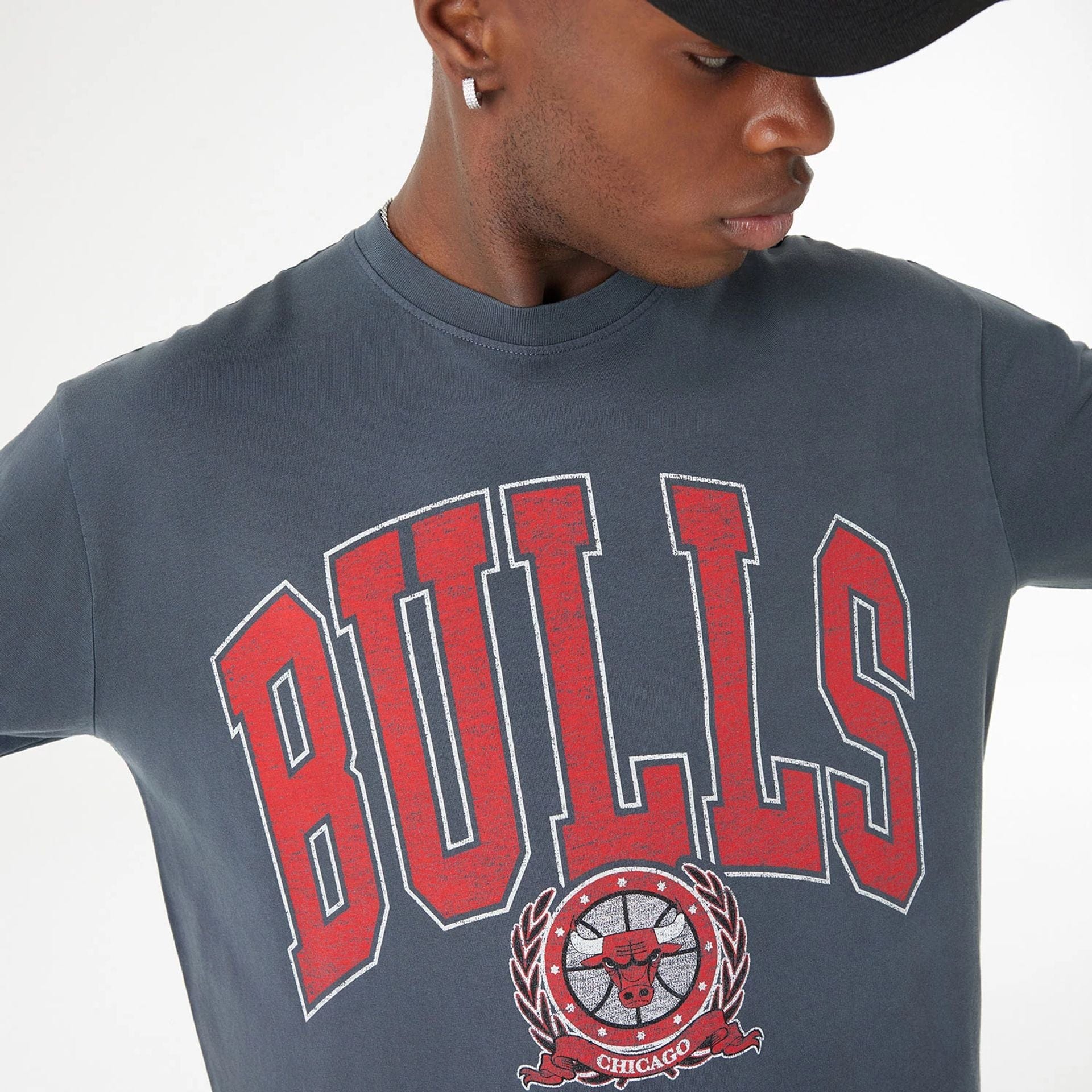 Chicago Bulls Oversized Essential Black Oversized Long Sleeve T-Shirt、mySite、vikingsvslions