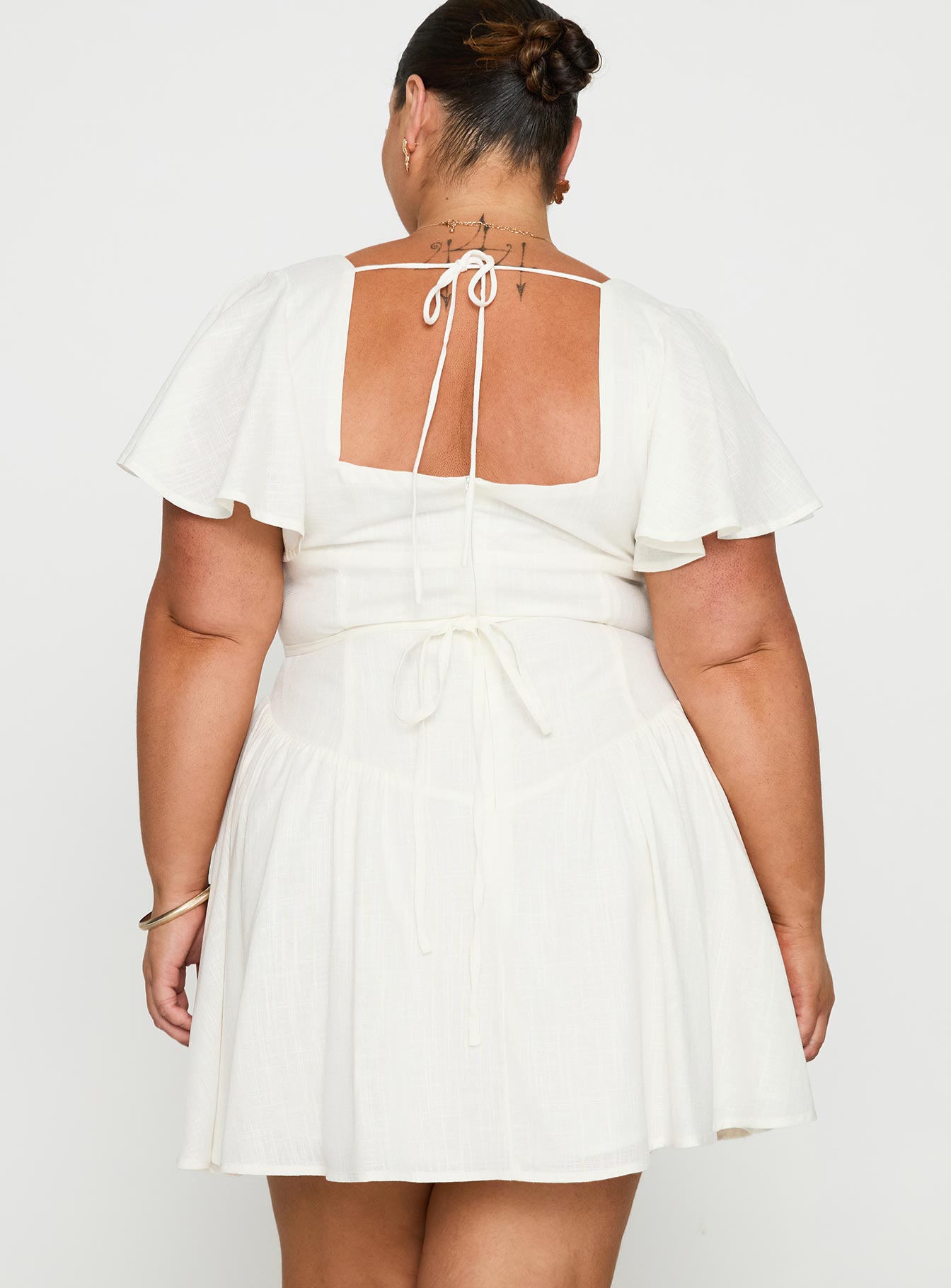 Forever More Mini Dress White Curve、mySite、solidvoid