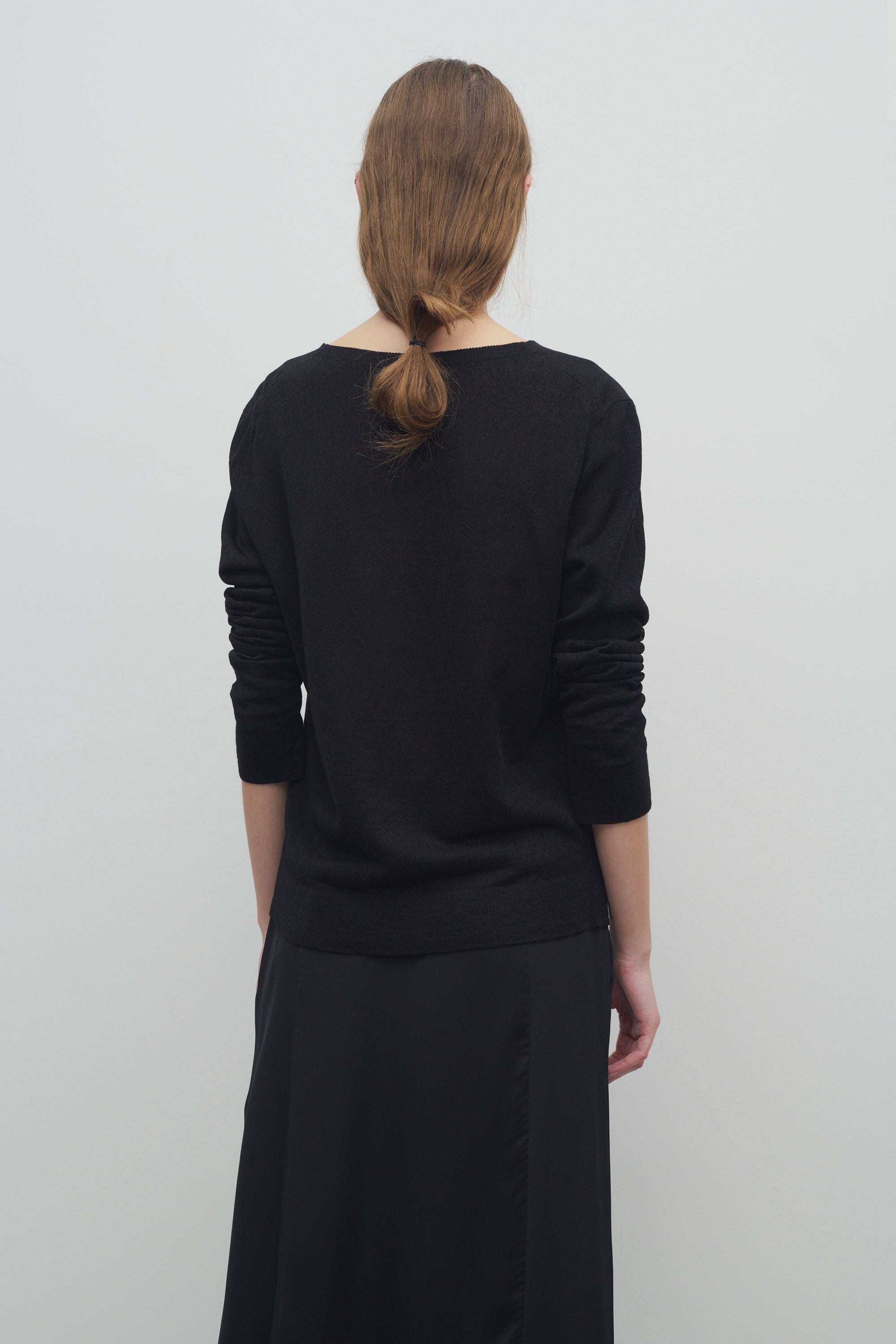 Jheel Cardigan in Linen、mySite、aoinhome