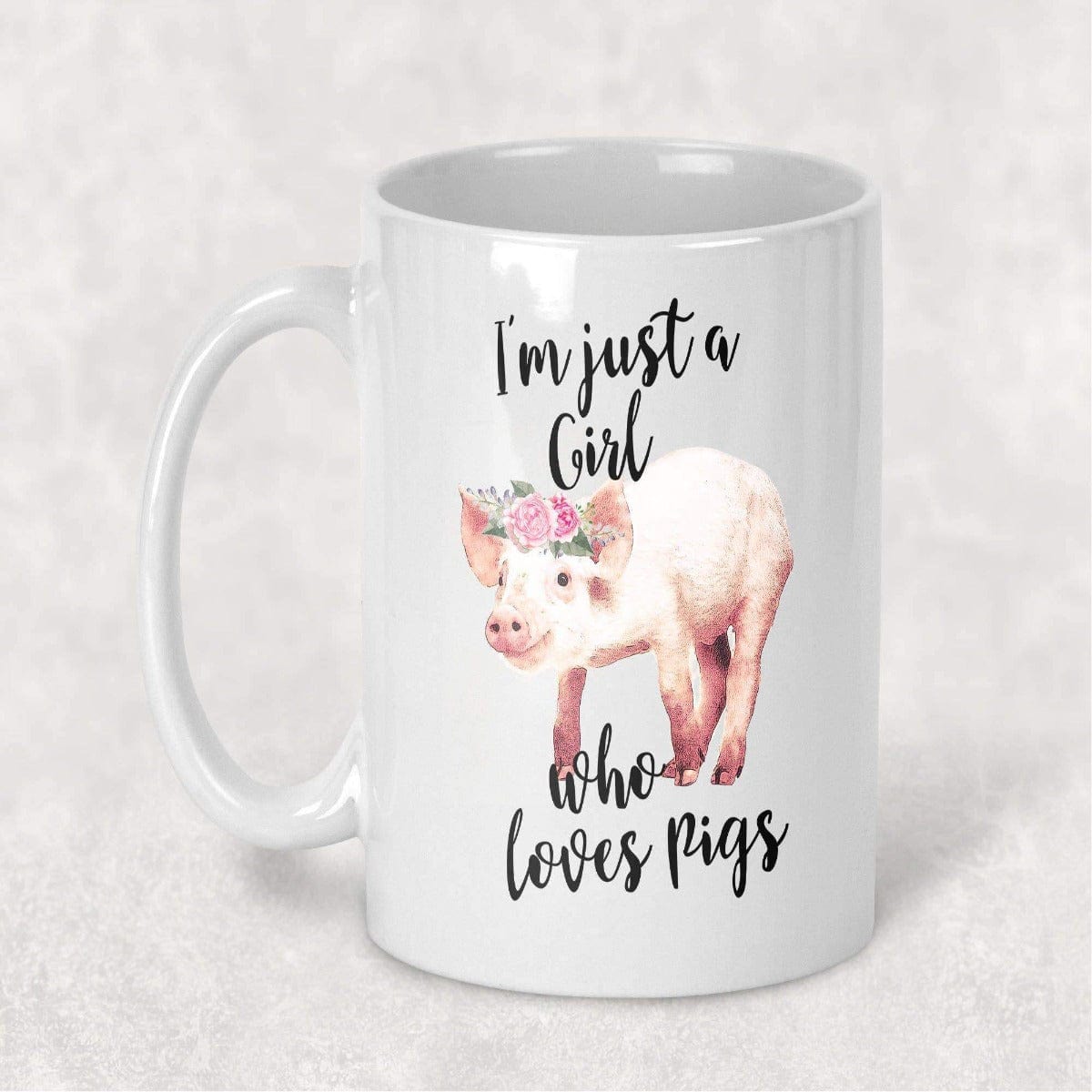 I'm Just a Girl Who Loves Pigs Cute Coffee Mug for Pig Lovers!*、mySite、g9winljtr