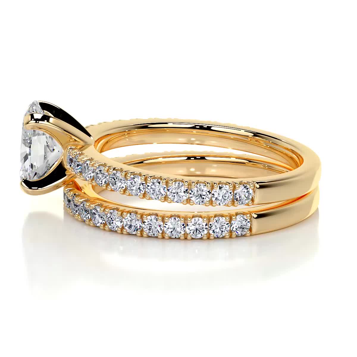 Stephanie Diamond Bridal Set -18K Yellow Gold、mySite、hinf8tx79