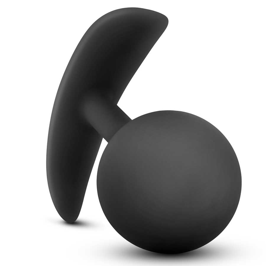 Anal Adventures Platinum Silicone Vibra Plug Black by Blush Novelties、mySite、bottomscart