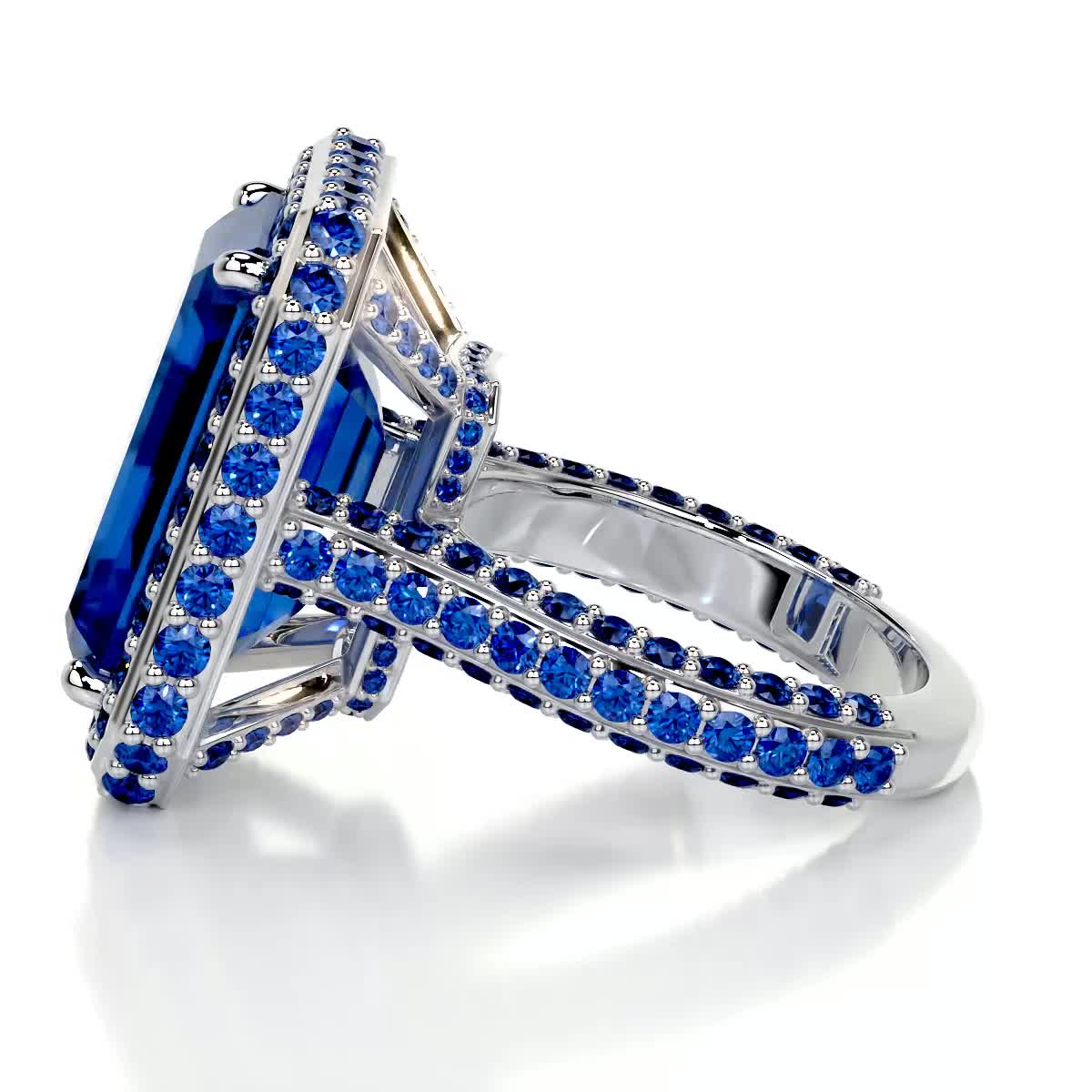 Mackenzie Gemstone Ring (12 Carat) -14K White Gold、mySite、hinf8tx79