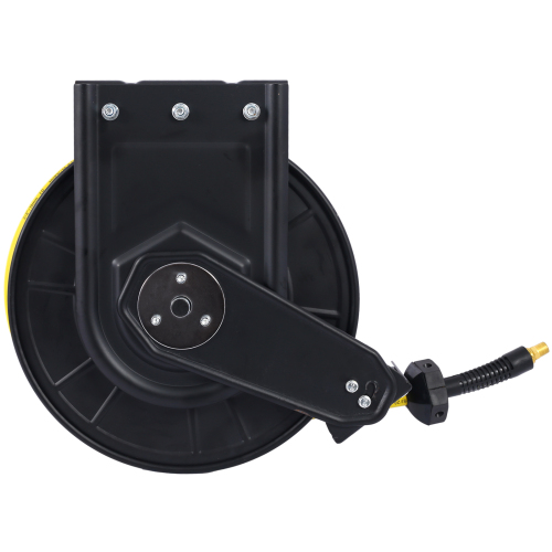 Air Reel Retractable 3/8" Inch x 50' Feet Premium Commercial Flex Hybrid Polymer Hose Max 300 PSI Heavy Duty Steel Frame、、eastwooduniform