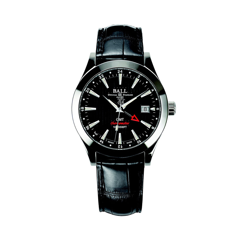  Engineer II Red Label GMT 40mm - Black on Leather Strap