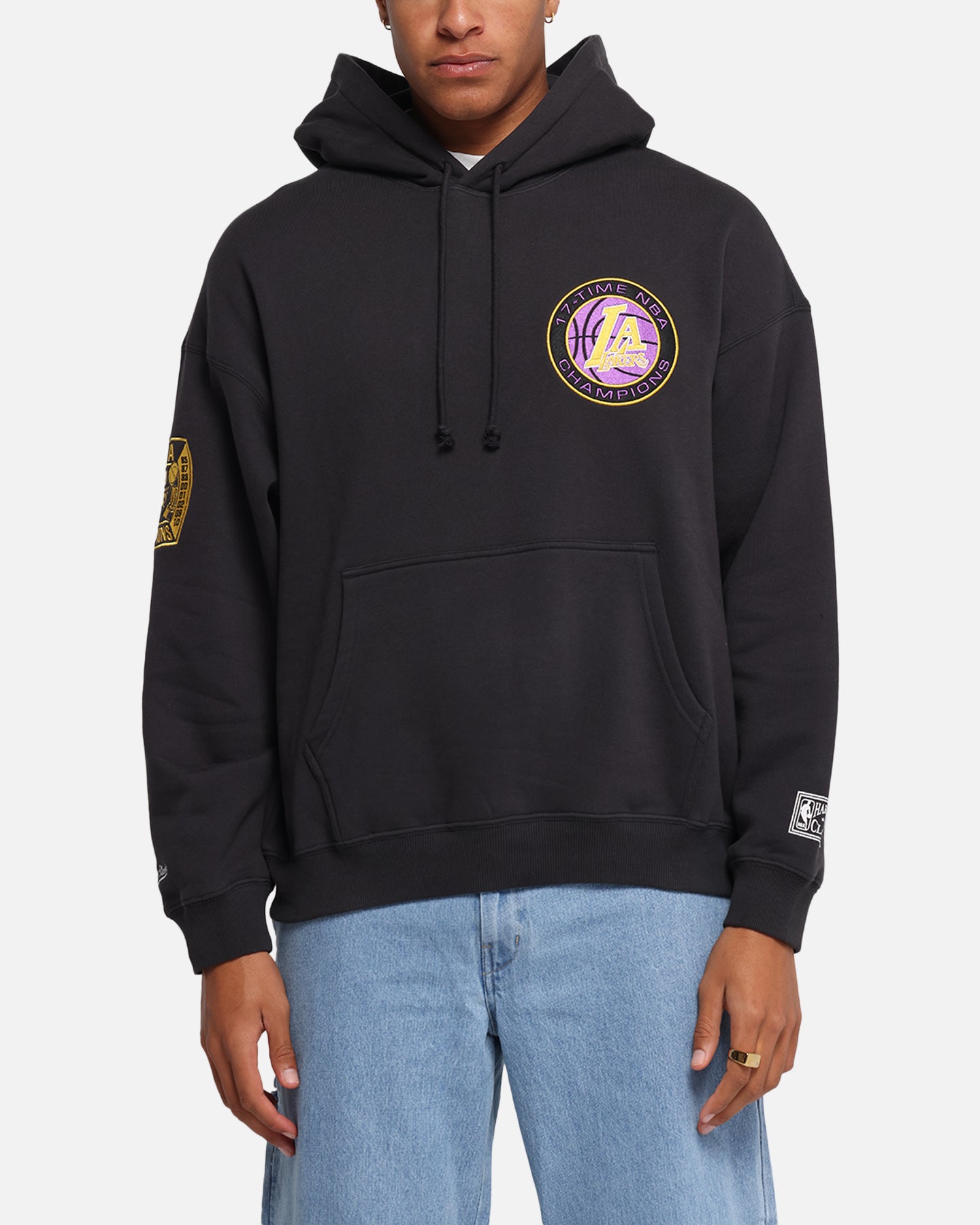 Mitchell & Ness Los Angeles Lakers National Champions Hoodie Faded Black、mySite、zt4zffjzw