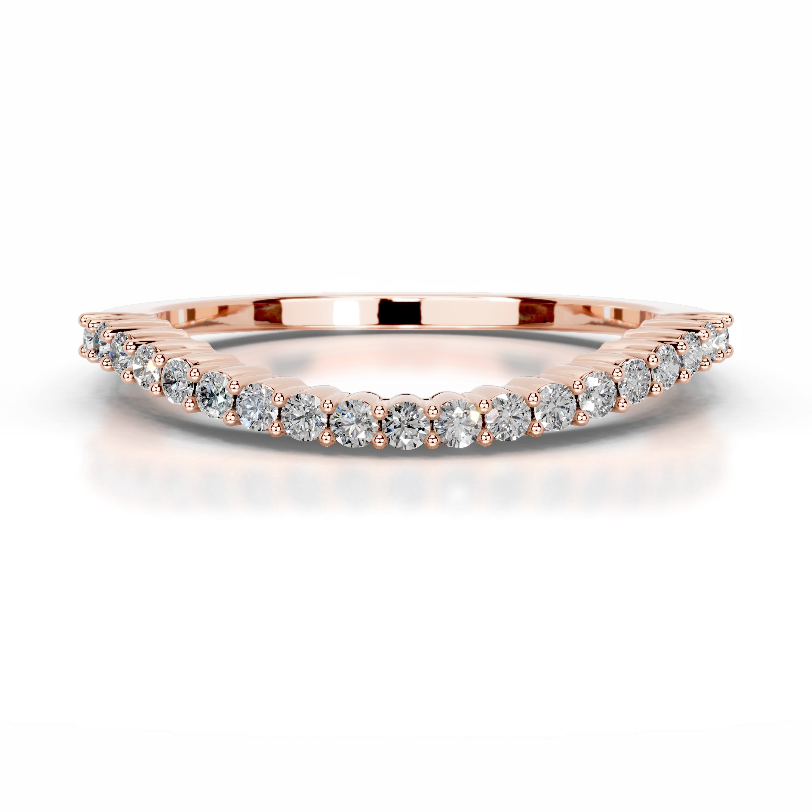 Rowan Diamond Wedding band - 14K Rose Gold、mySite、hinf8tx79