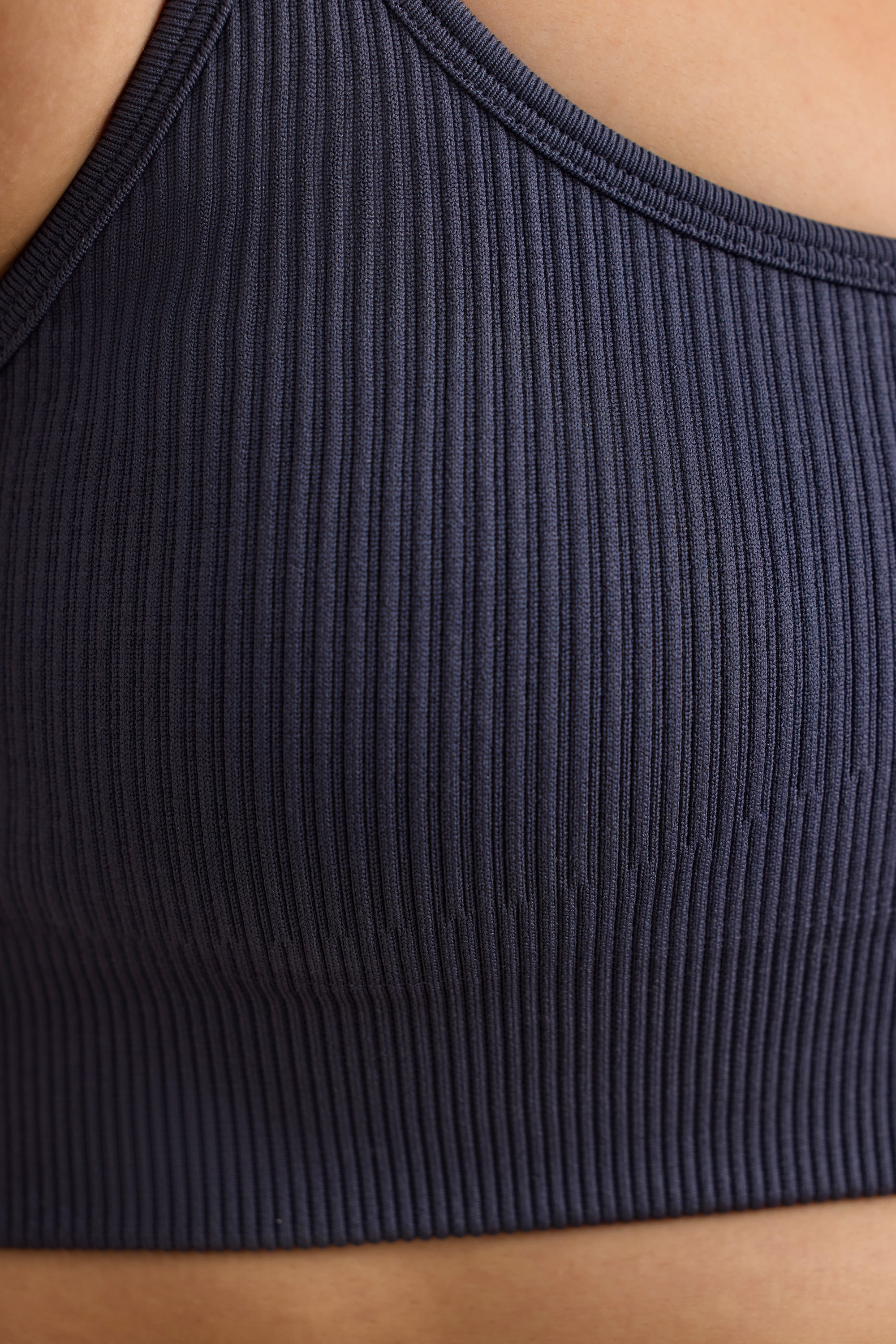 FlexiRib Scoop Neck Sports Bra in Slate、mySite、solidvoid