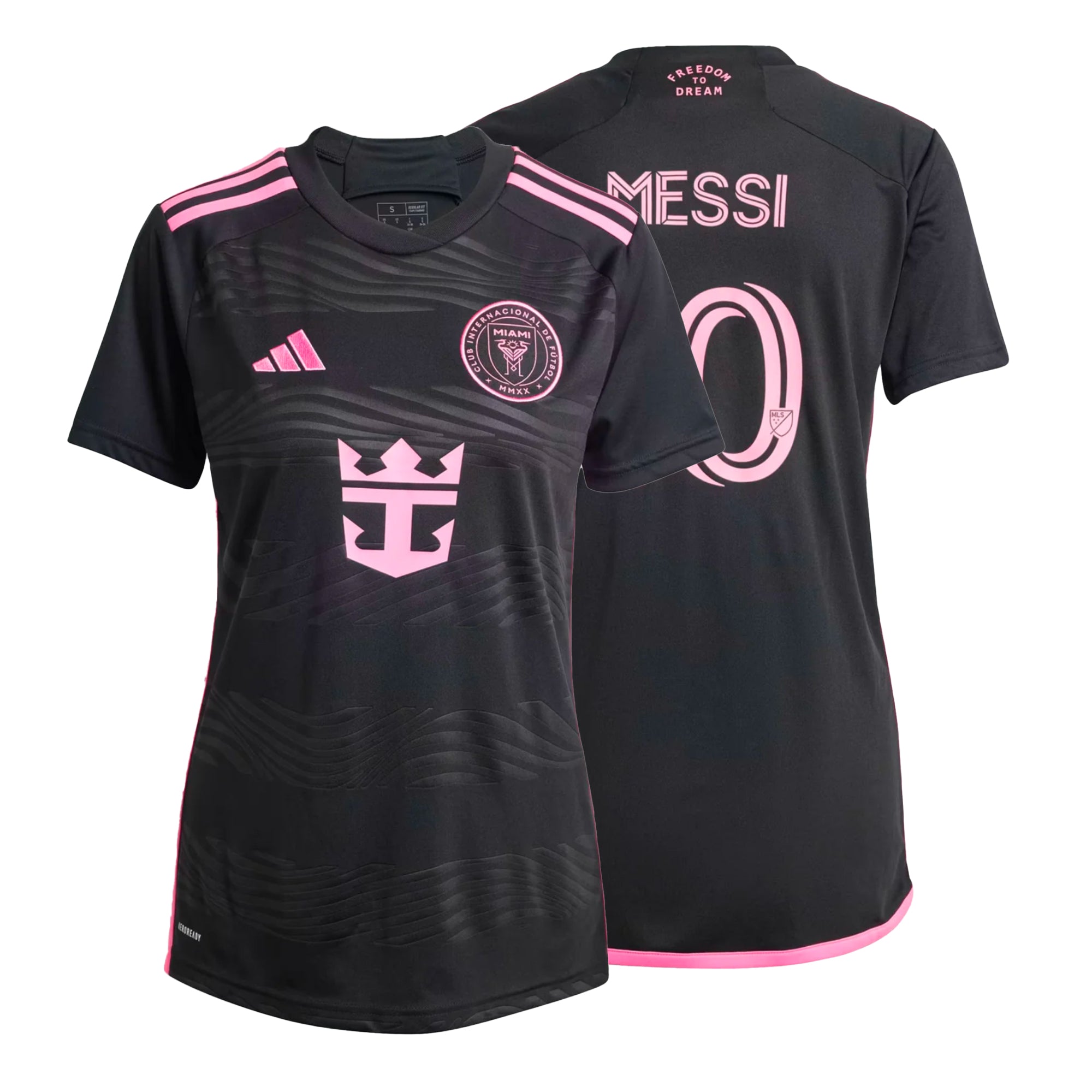 adidas Women's Inter Miami 2024/25 Away Jersey w/ Messi #10 Printing、mySite、noshort