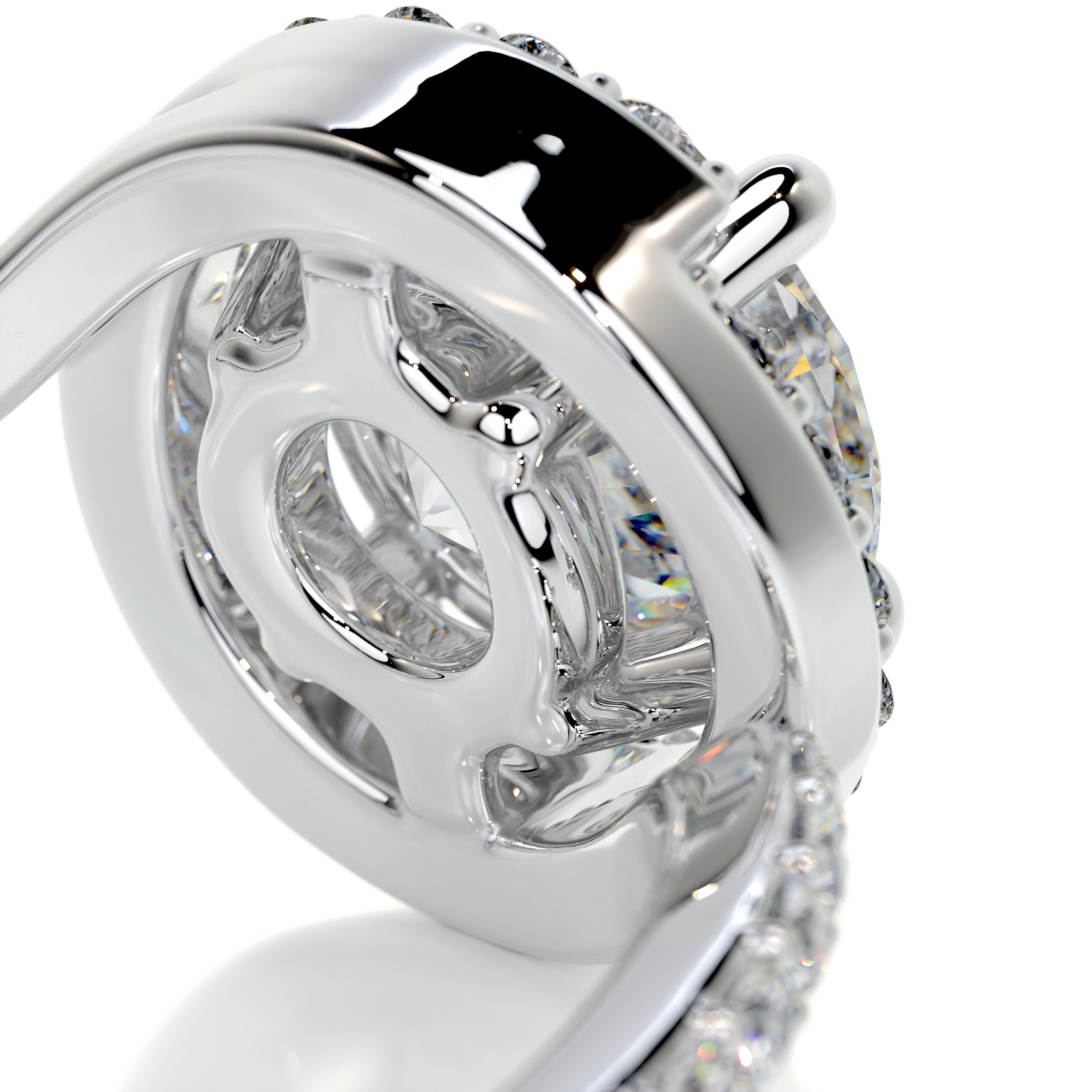 Stella Moissanite & Diamond Ring -Platinum、mySite、hinf8tx79