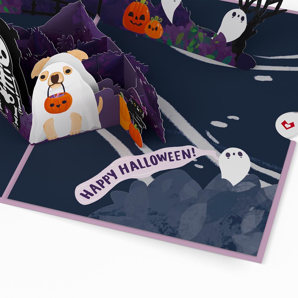 'Oohh, Spooky' Halloween Pop-Up Card、mySite、solidvoid