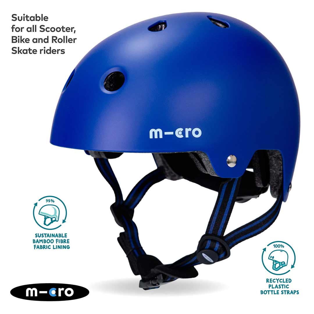  Micro Scooters Eco Matt Helmet - Blue、mySite、merchandisen