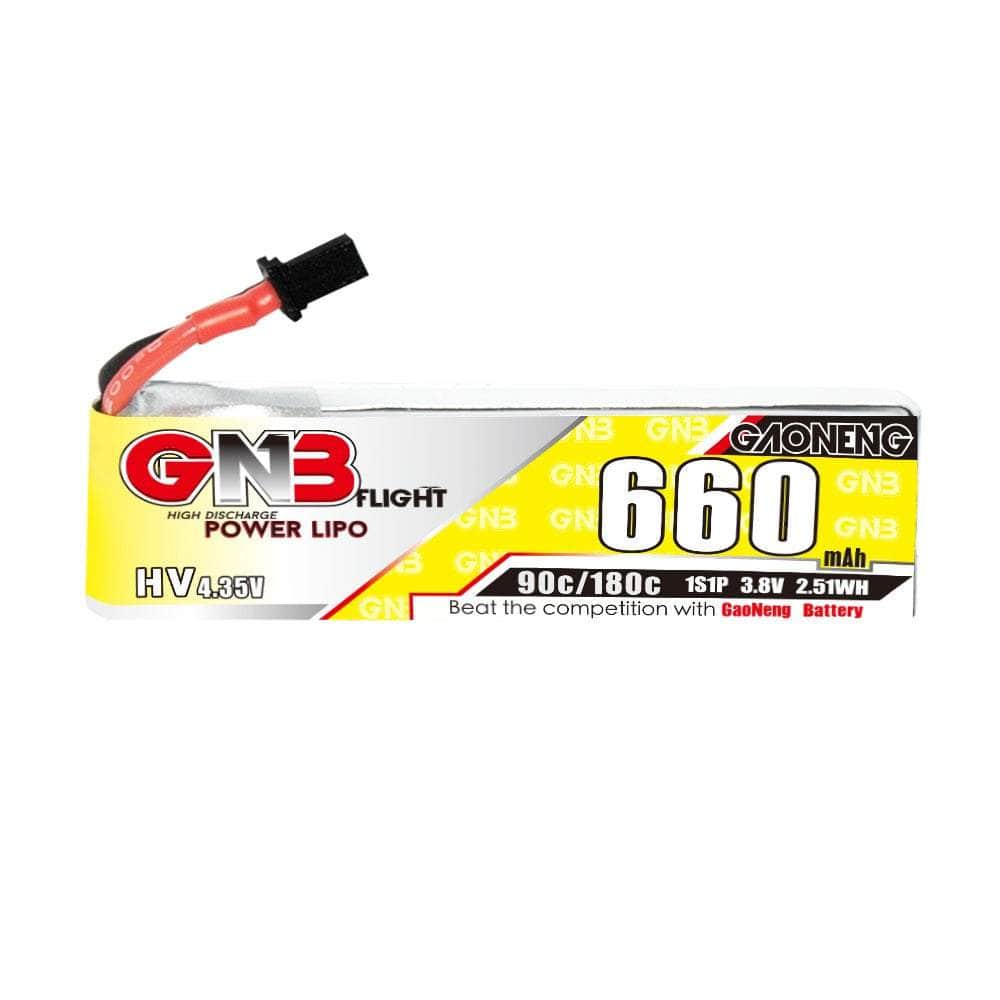  Gaoneng GNB 3.8V 1S 660mAh 90C LiHV Whoop/Micro Battery w/ Cabled - A30、mySite、merchandisen