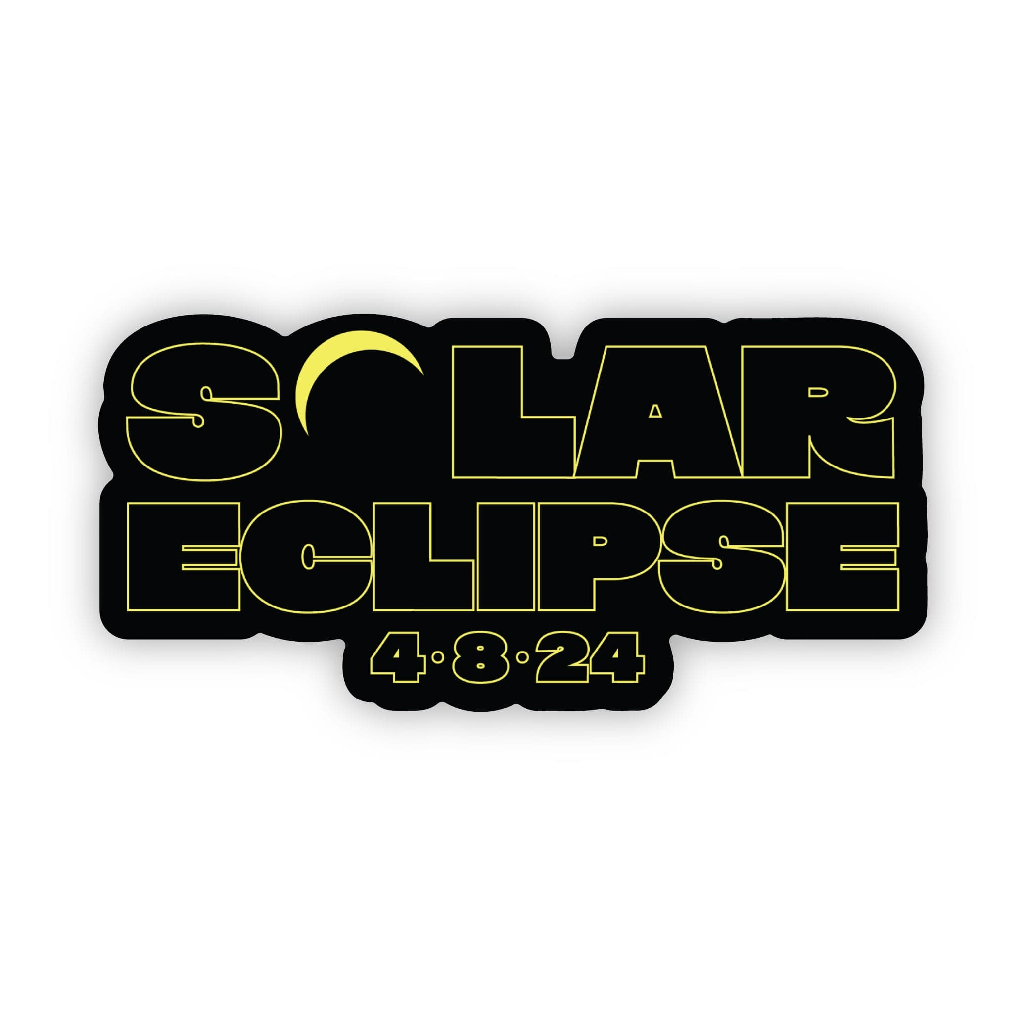  Solar Eclipse Moon Blocks Sun Sticker | April 8, 2024、mySite、elrpsem3k