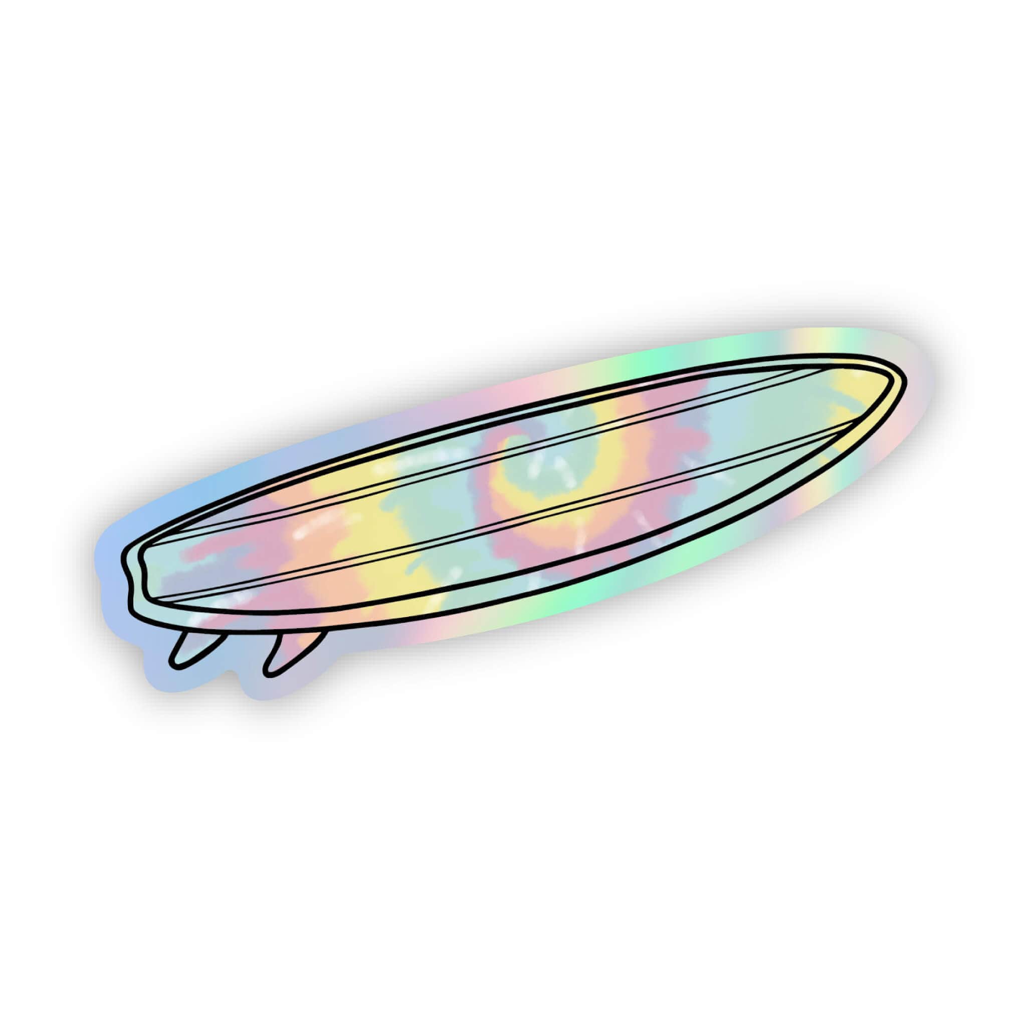  Holographic Tie Dye Surfboard Sticker、mySite、ghnorth