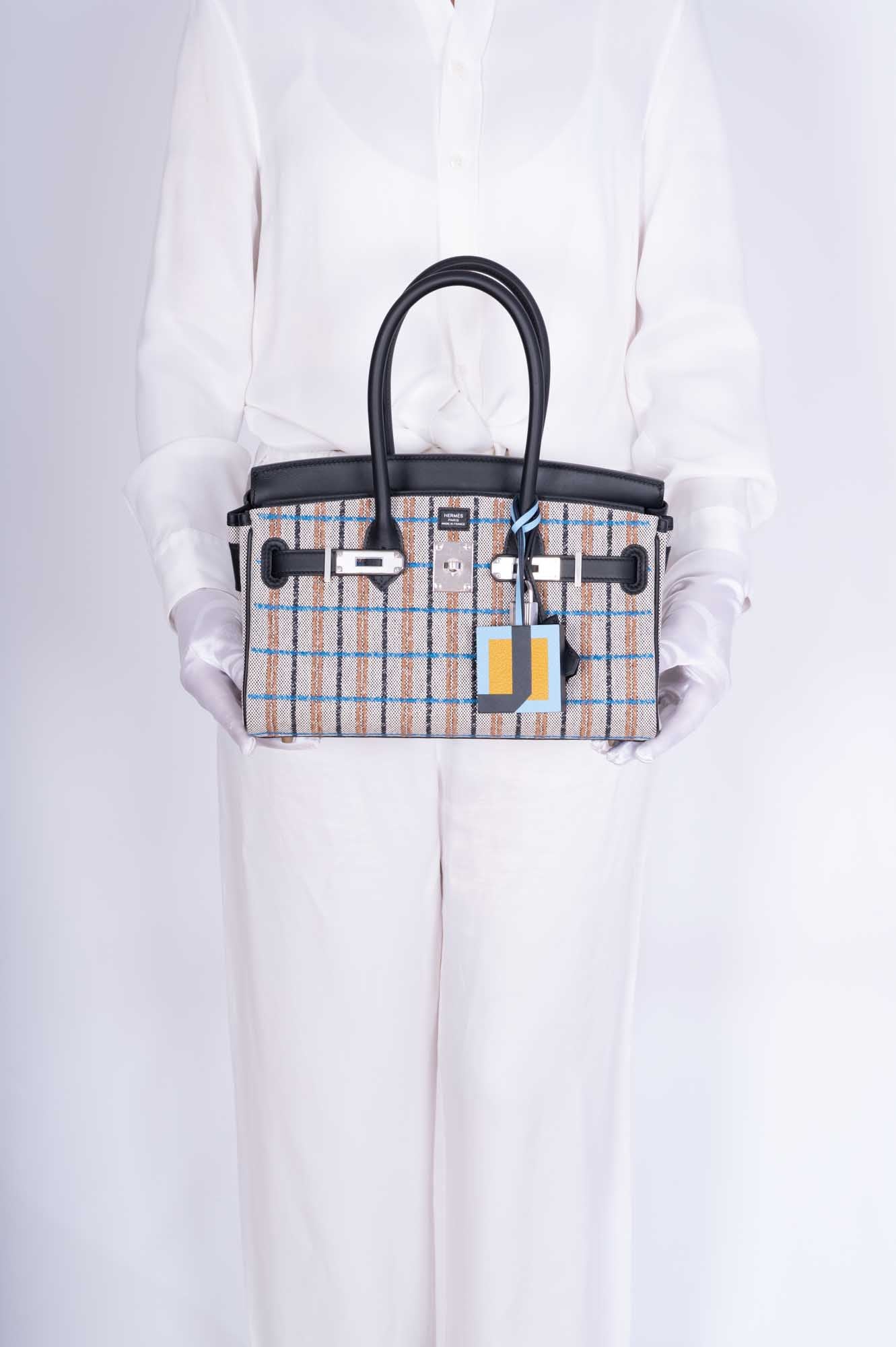 Hermès Birkin Shoulder Light 29 in Black Evercolor and Embroidered Toile Palladium Hardware、mySite、garminoutage.com