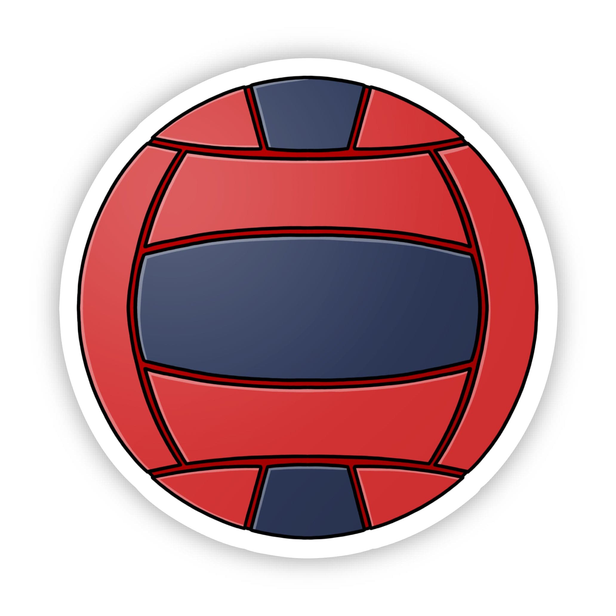  Blue and Red Dodgeball Sticker、mySite、elrpsem3k