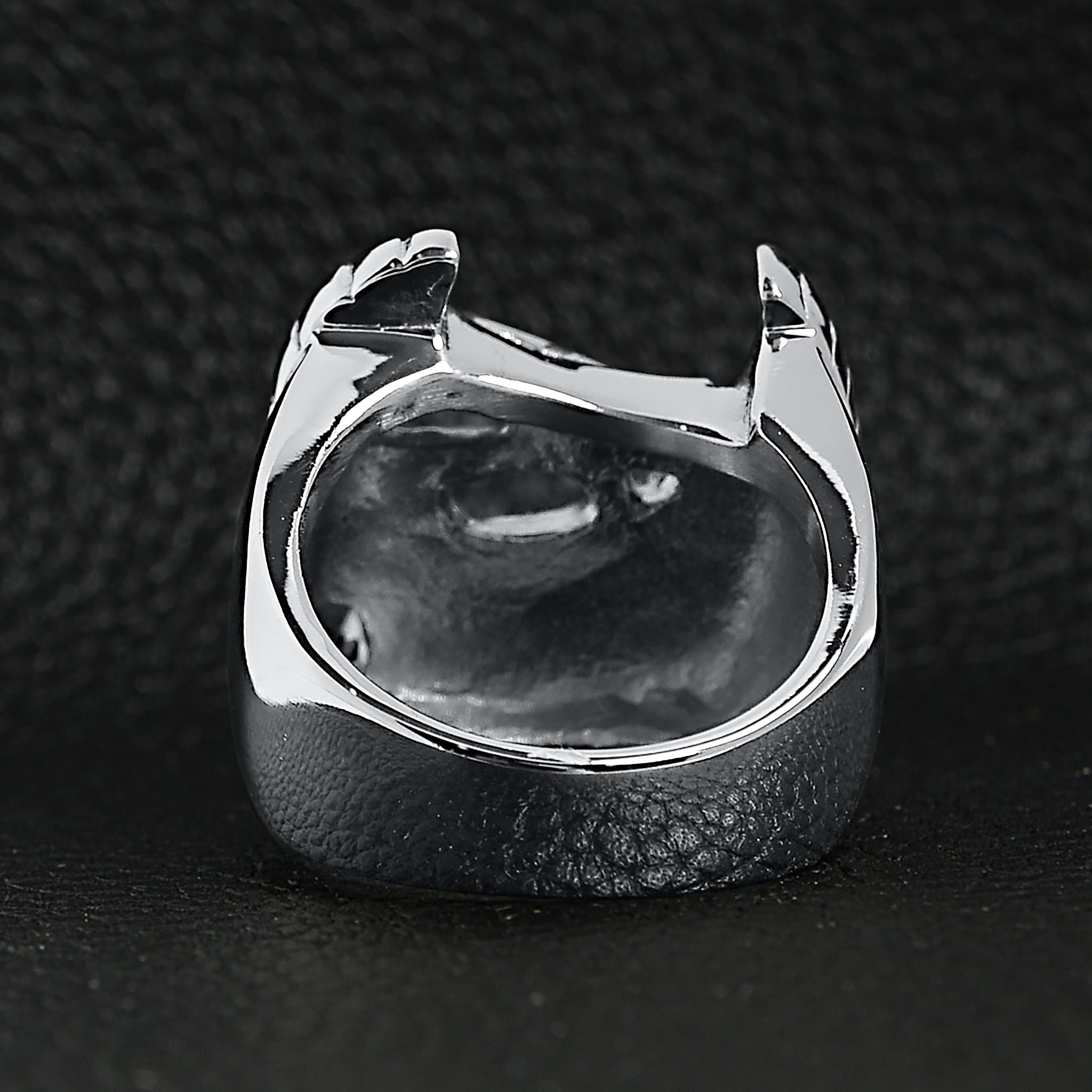 Stainless Steel 18K Gold PVD Coated Live To Ride Ride To Live Eagle Biker Ring / SCR3086、mySite、dreamappss