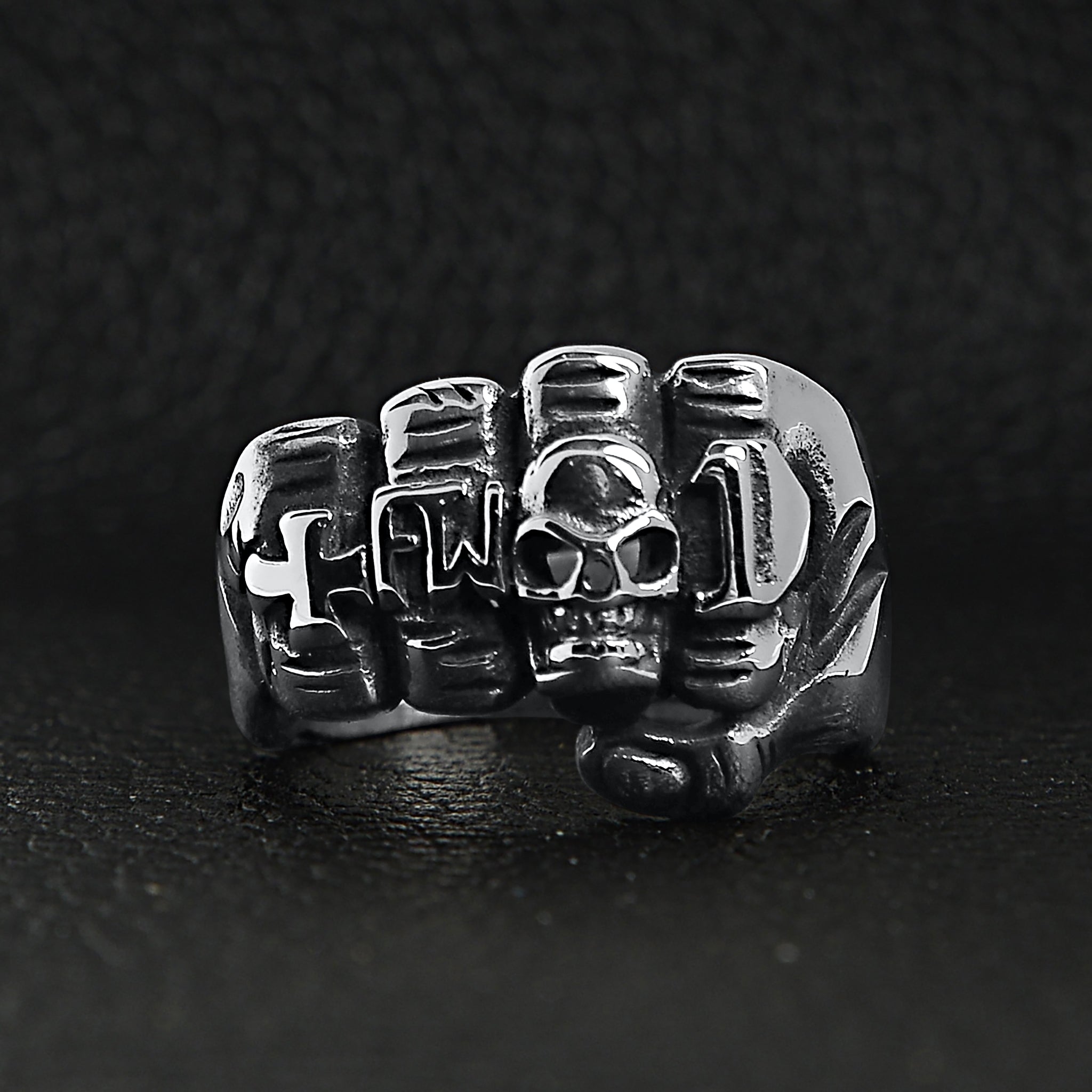 Stainless Steel Biker Rings Fist Ring / SCR2216、mySite、dreamappss