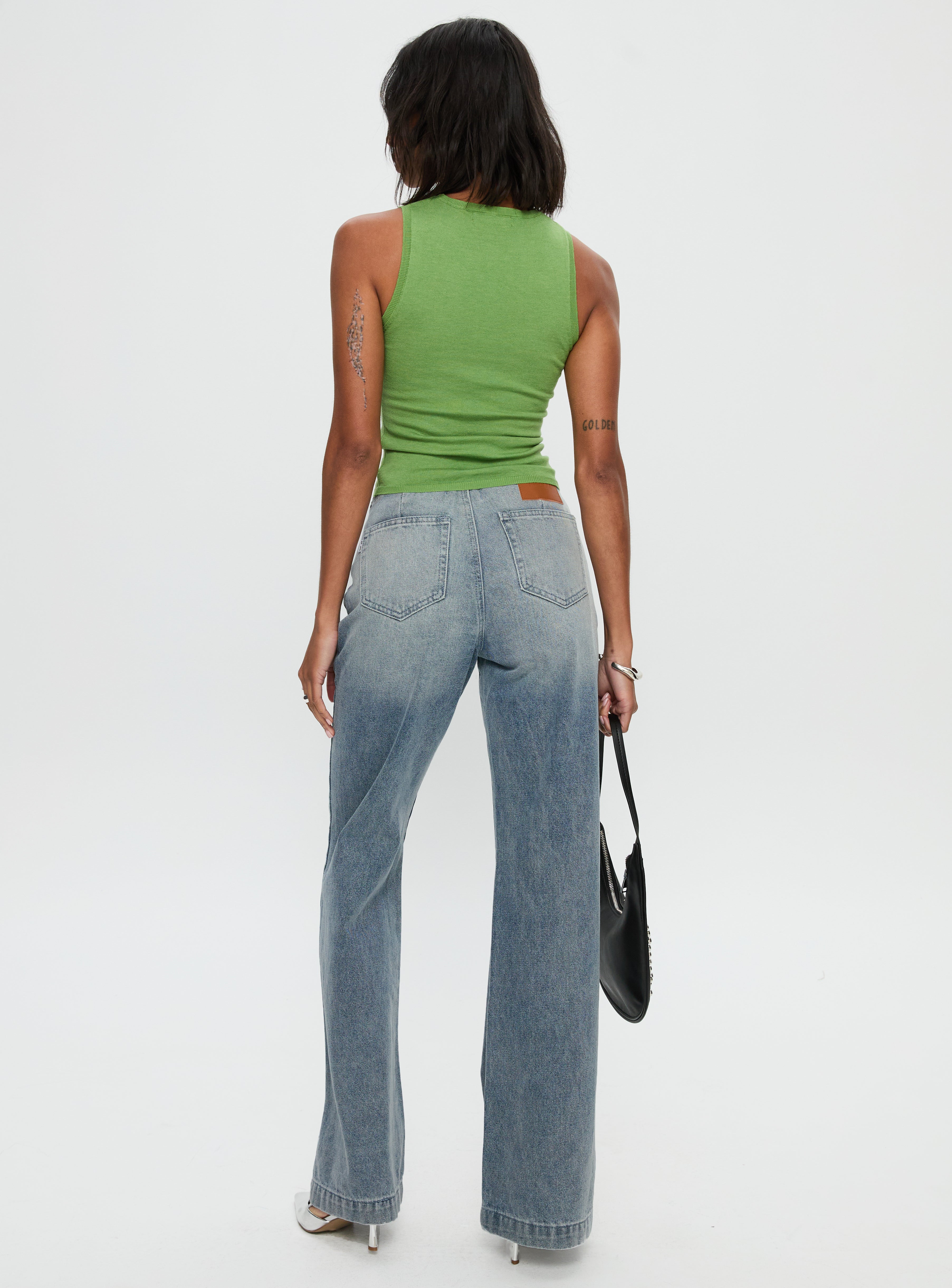 Slow Ride Belted Jeans Light Blue、mySite、solidvoid