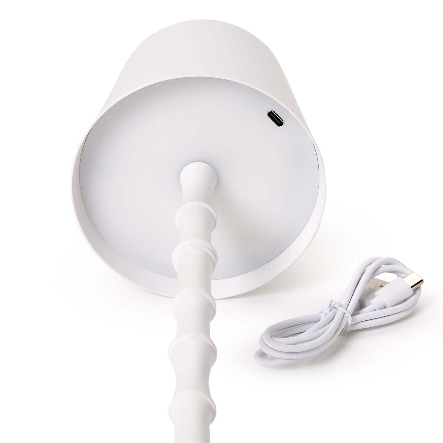  LED Portable Cordless White Bamboo Lamp in Gift Box、mySite、elrpsem3k