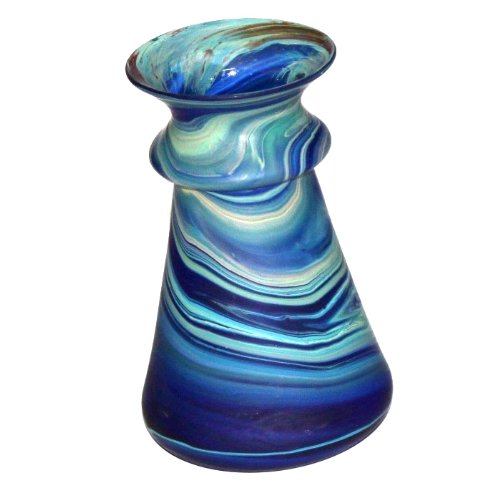 NATI Small Phoenician Vase - Ancient Beauty Phoenician Glass Vase. Each is Unique. Museum Quality Looks and Feels(5 Inch)、mySite、topwebapps