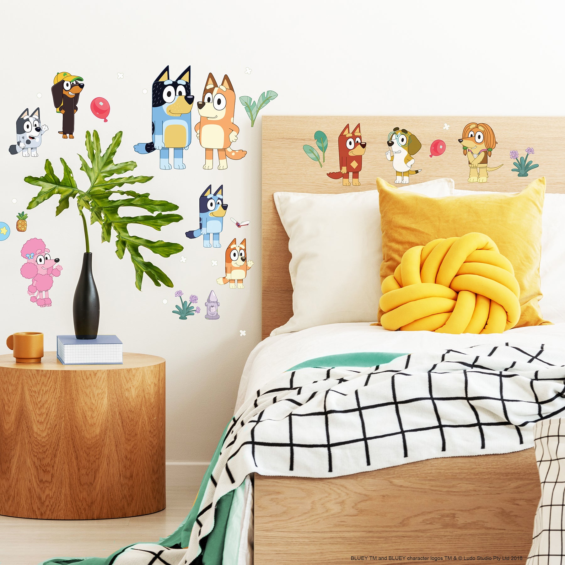  Bluey Wall Sticker Decals、mySite、ghnorth