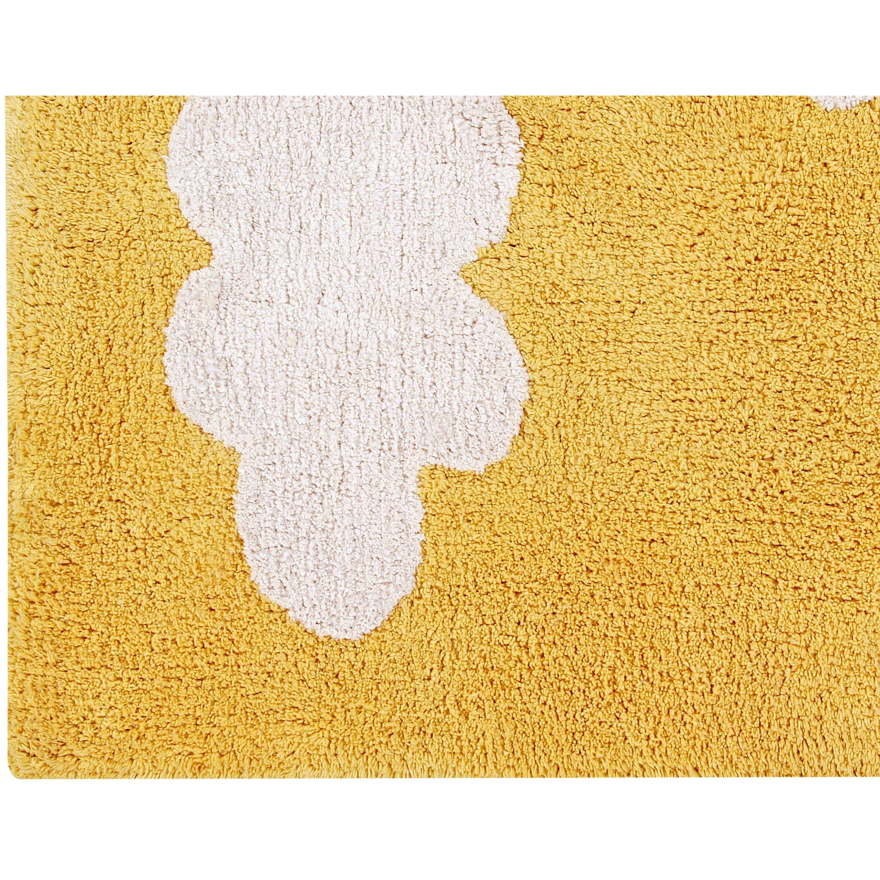 Clouds Mustard Machine Washable Area Rug、mySite、gigharbornorthrealestate