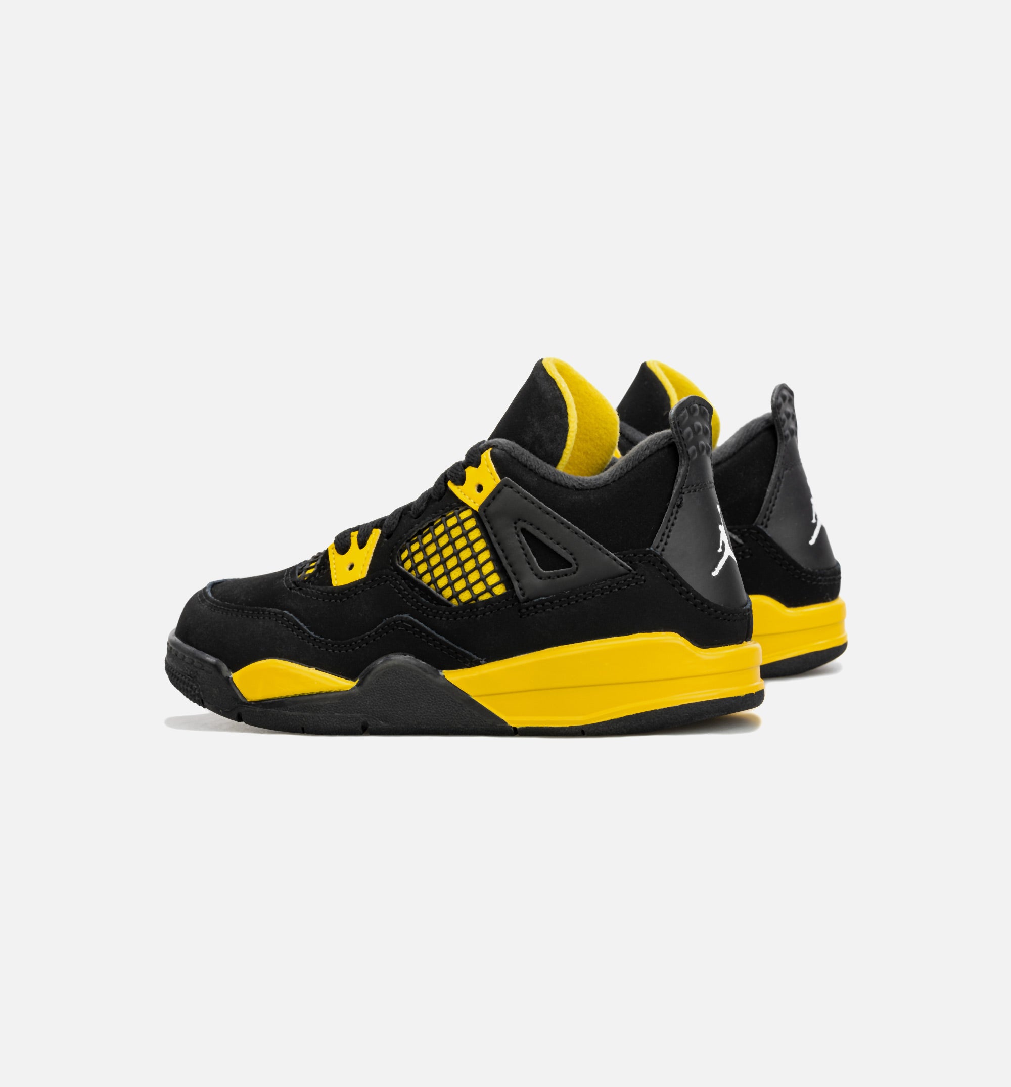 Air Jordan 4 Retro Thunder Preschool Lifestyle Shoe - Black/Yellow、mySite、dreamappss