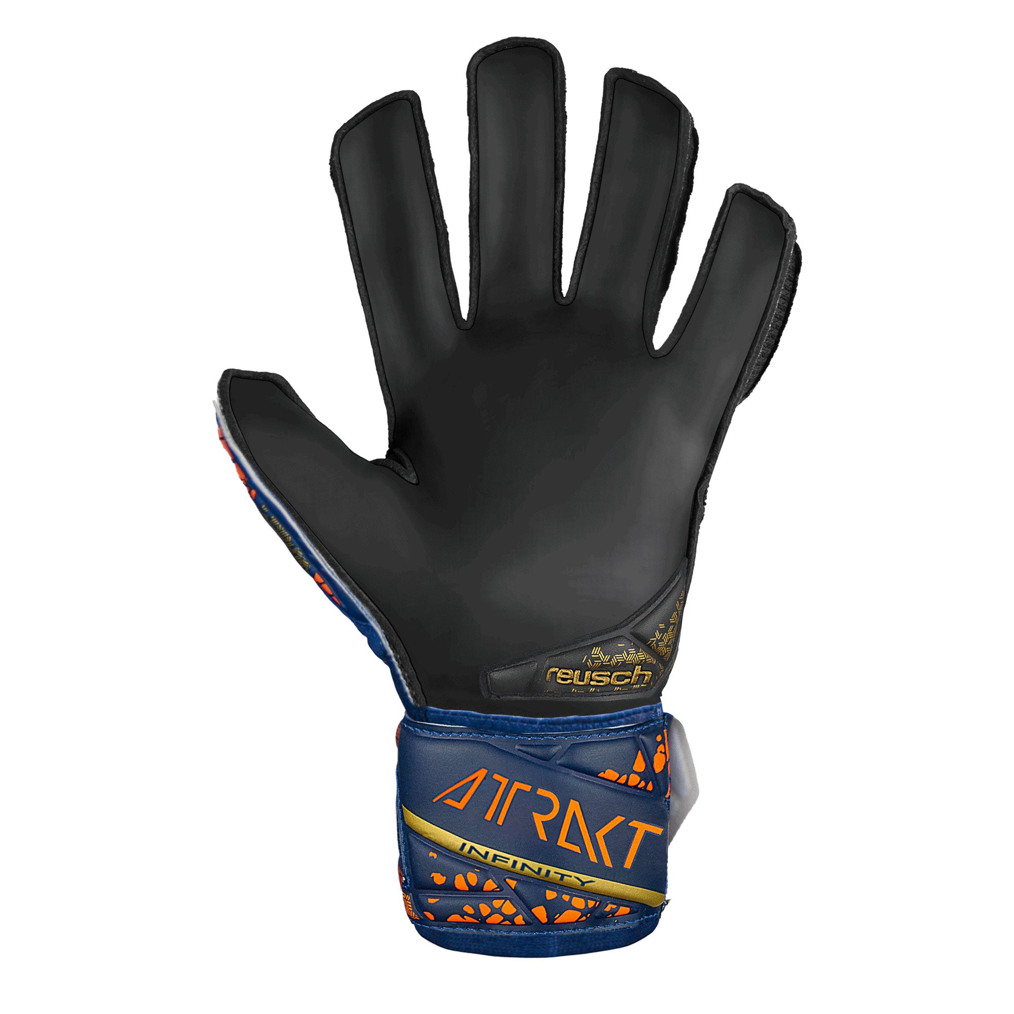 Reusch Kids Attrakt Infinity Fingersave Goalkeeper Gloves Gold/Black、mySite、bottomscart