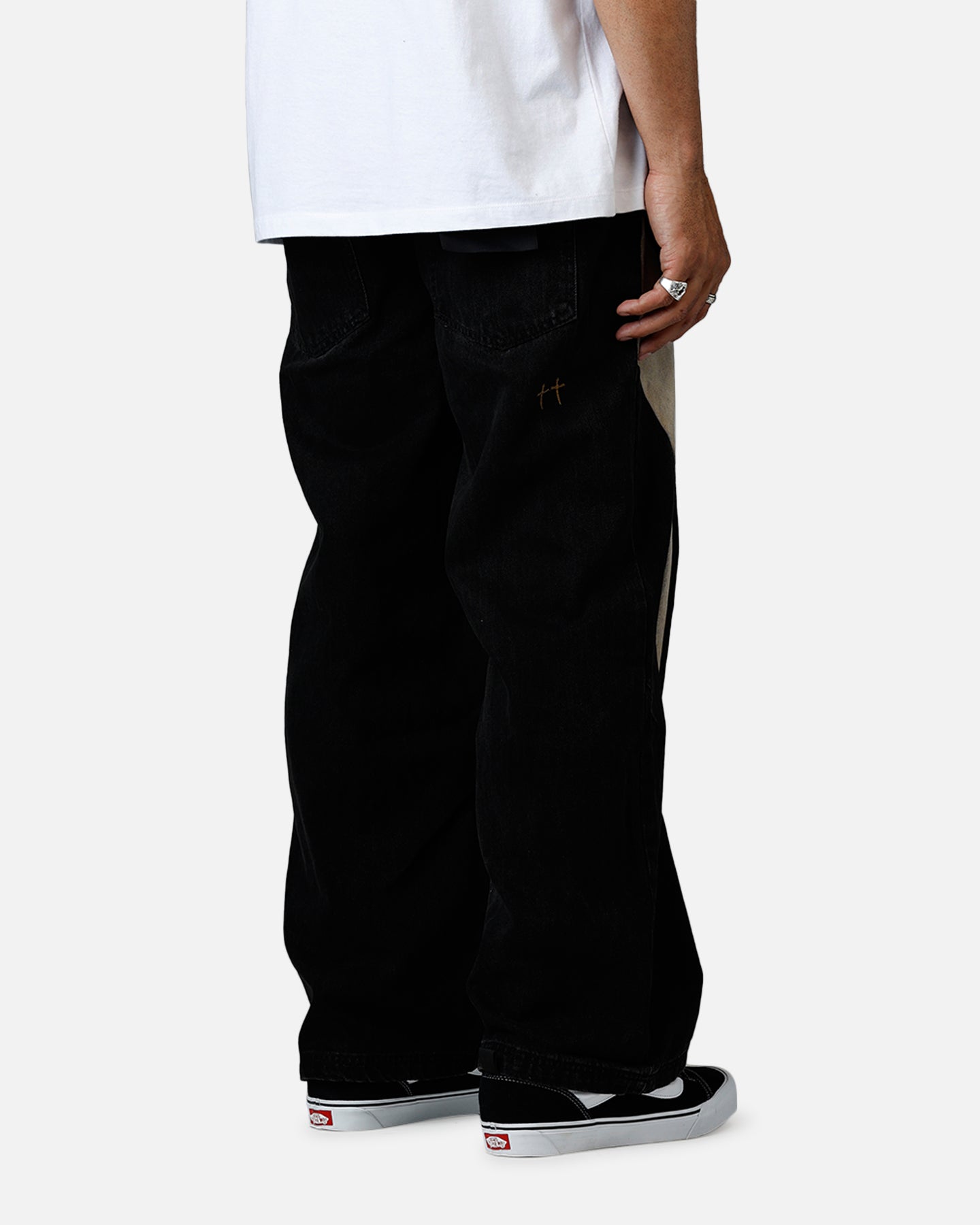 Saint Morta Amplus Workwear Jeans Black/Brown、mySite、zt4zffjzw