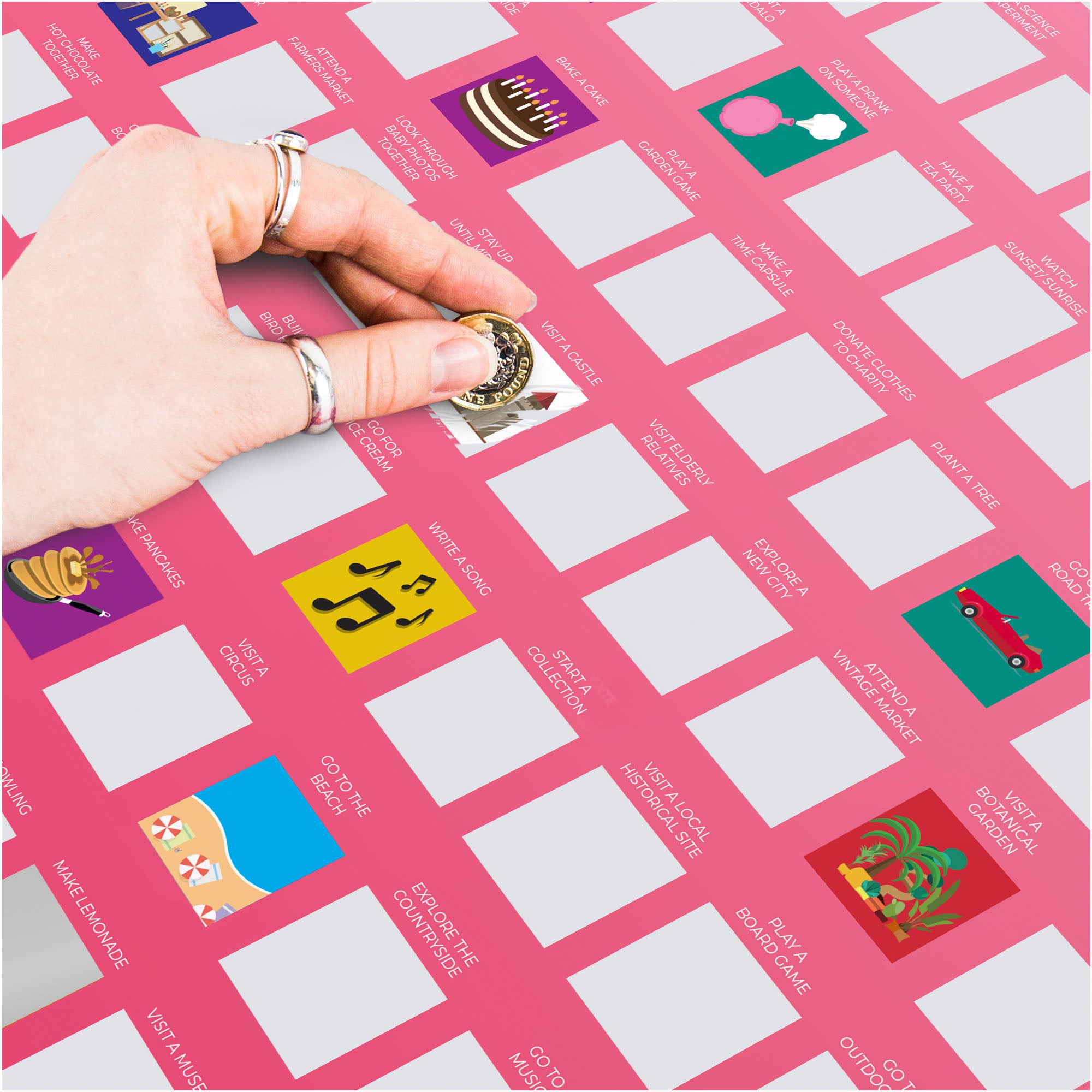 100 Things to Do Scratch Poster、mySite、camillekostekn