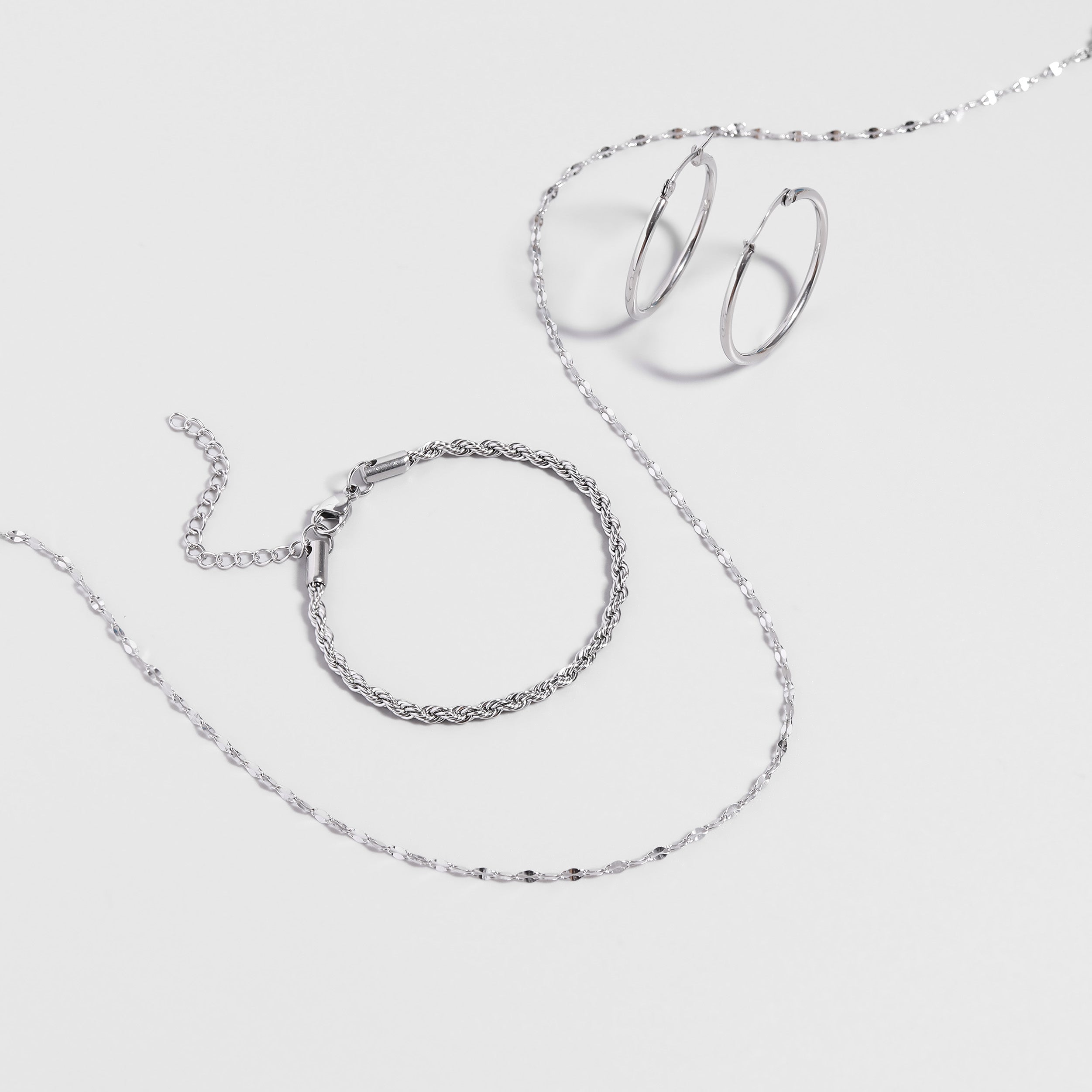 18K Gold PVD Stainless Steel Lip Chain Necklace / CHN9954、mySite、dreamappss