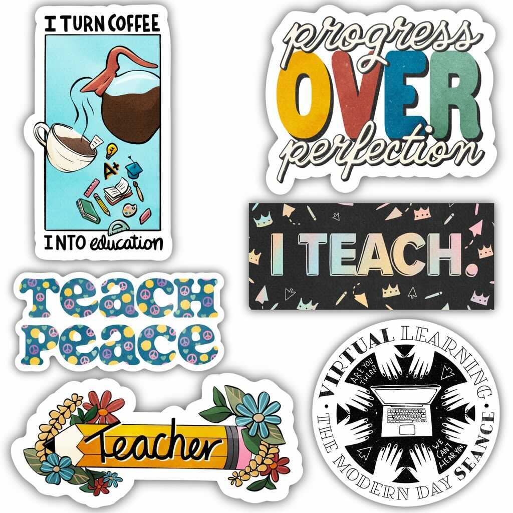  Teacher Sticker 6 Pack、mySite、elrpsem3k