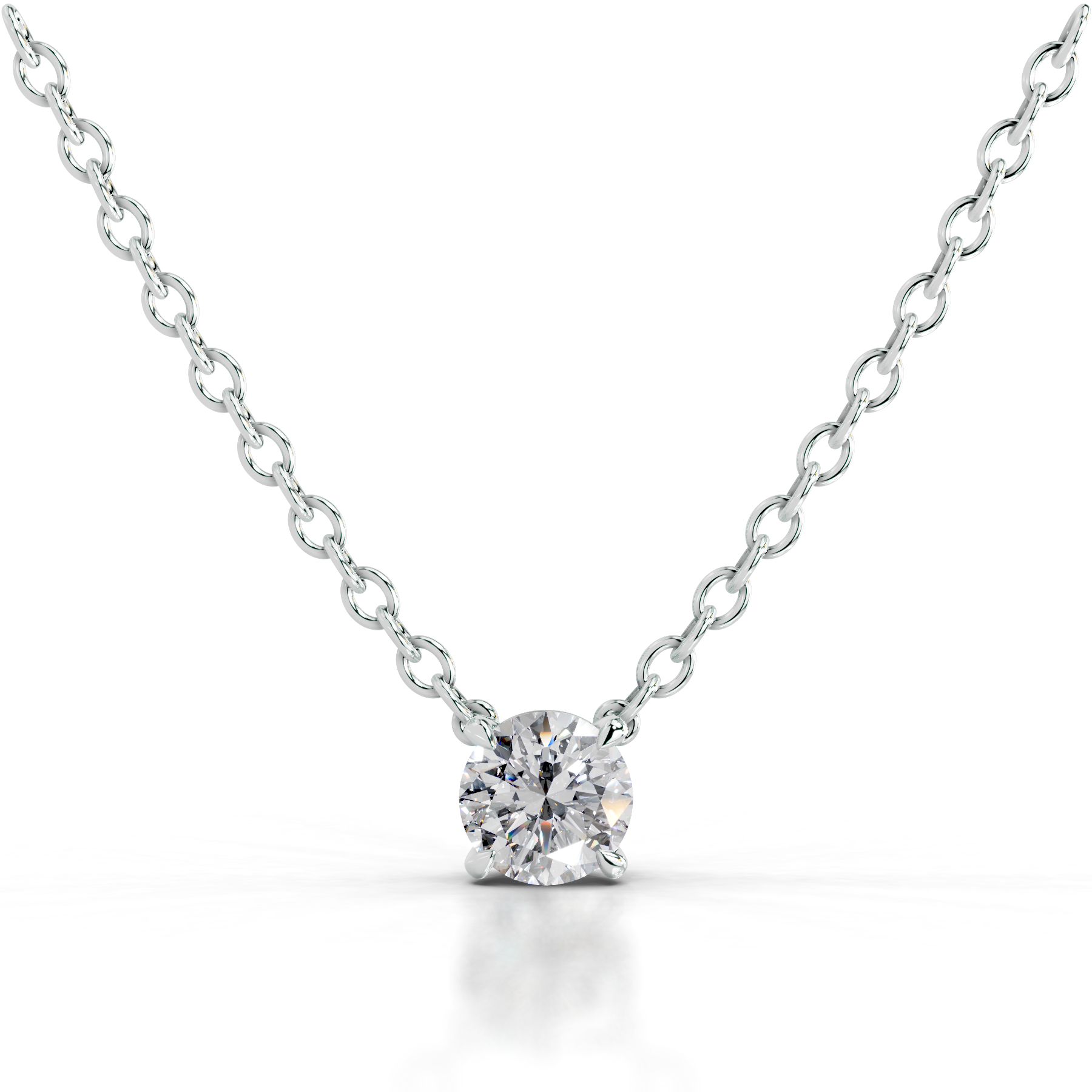Mary Diamond Pendant (2 Carat) -14K White Gold、mySite、hinf8tx79
