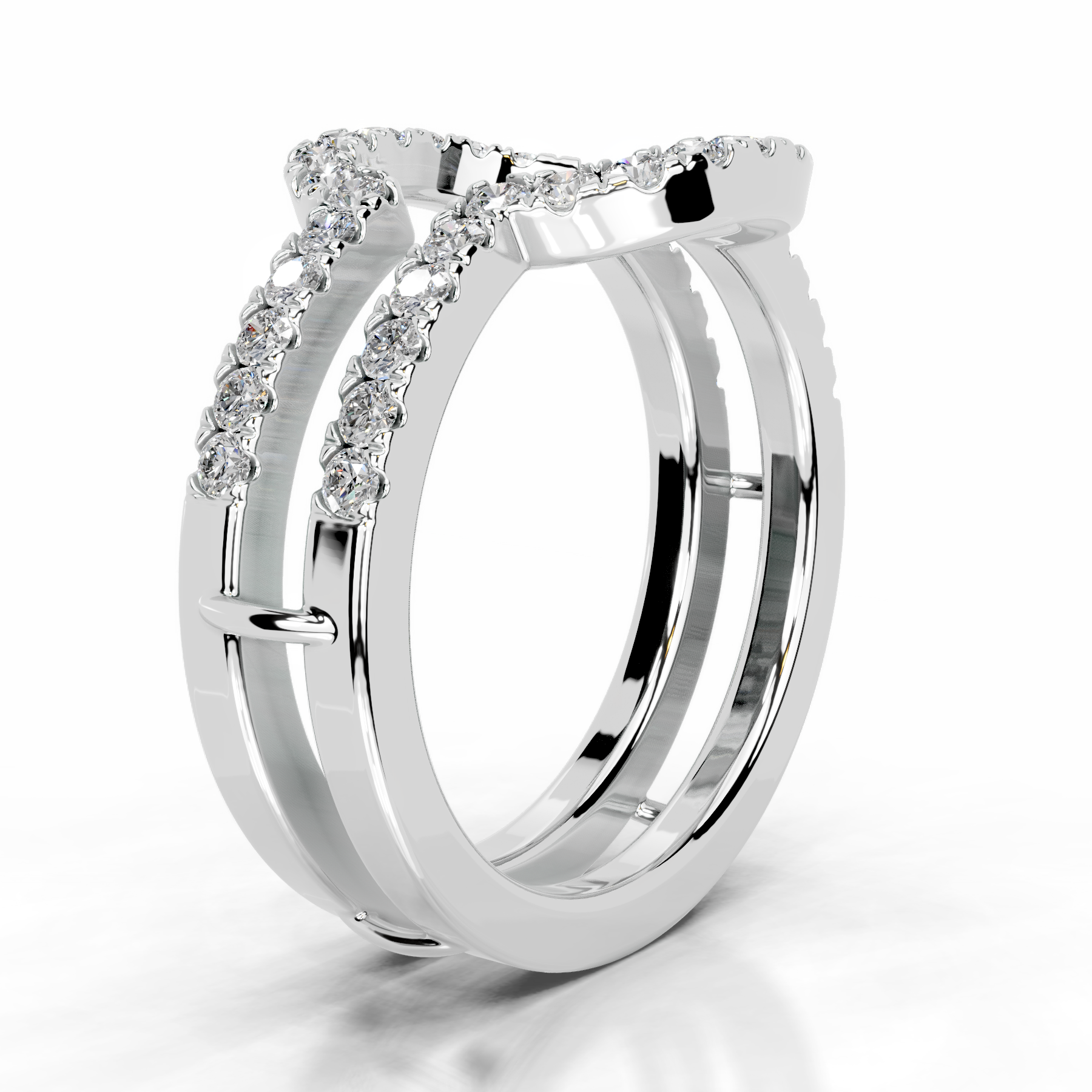 Yana Diamond Wedding Ring (0.50 Carat) -14K White Gold、mySite、hinf8tx79