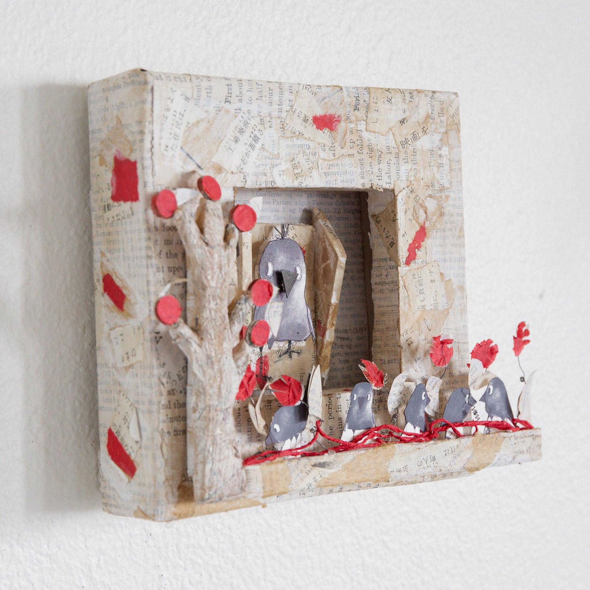 RETIRED - Hutch Studio - Paws and Caws Collage Collection | Murder Get Together、mySite、g9winljtr