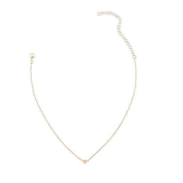 Dainty Heart Chain Necklace、mySite、camillekostekn